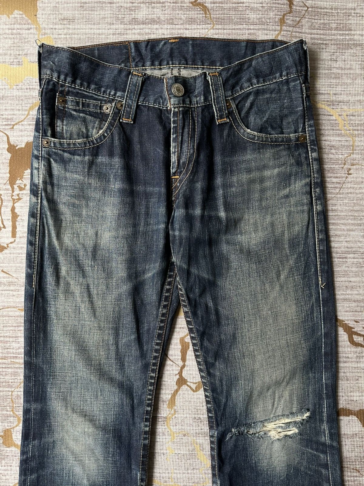 Levi's Vintage Clothing FLARE Levi’s 507 Distressed Denim Size US 31 - 5 Thumbnail
