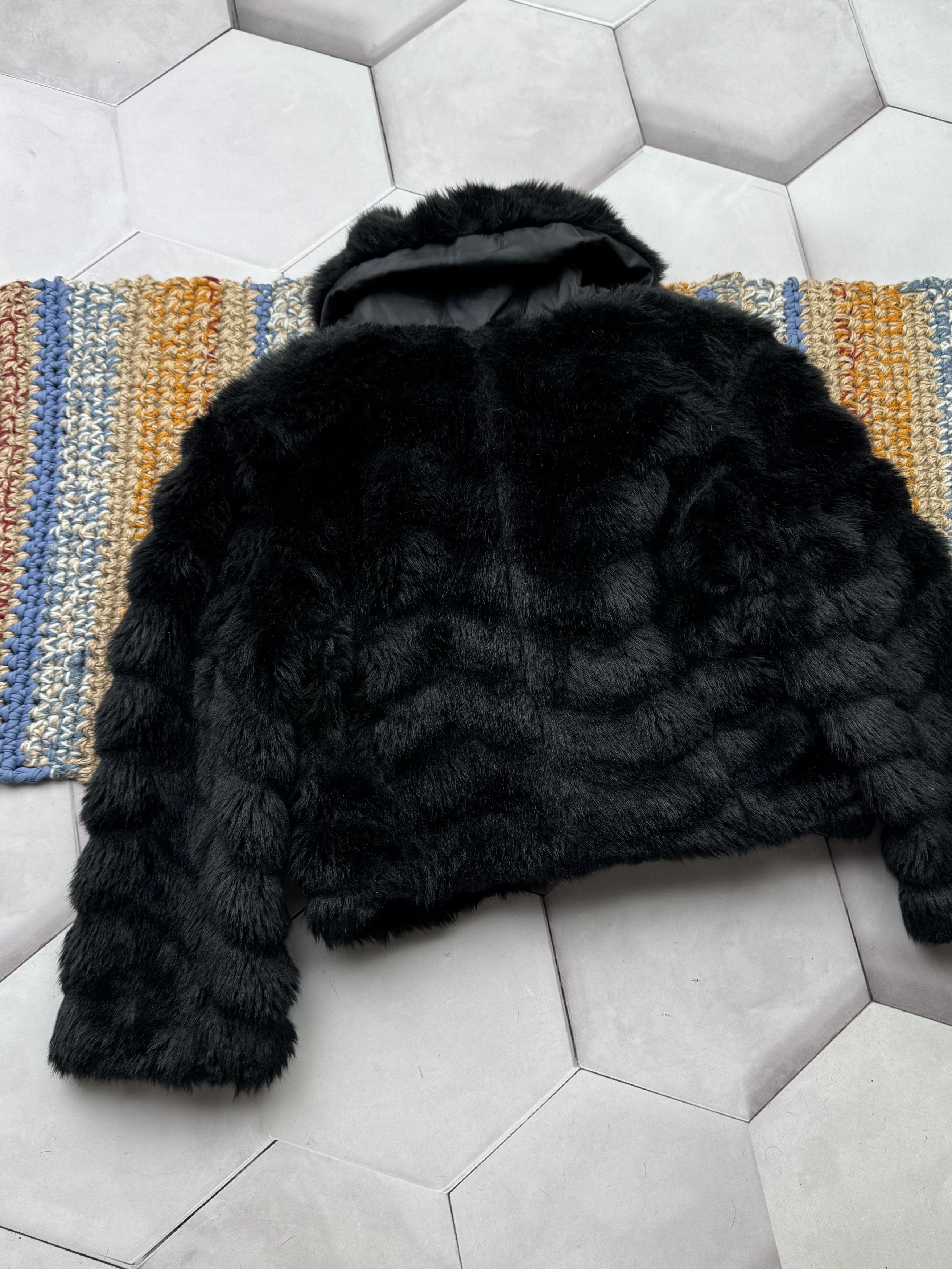 Japanese Brand Vintage Cropped Faux Fur Jacket (E4) Size XS / US 0-2 / IT 36-38 - 7 Thumbnail