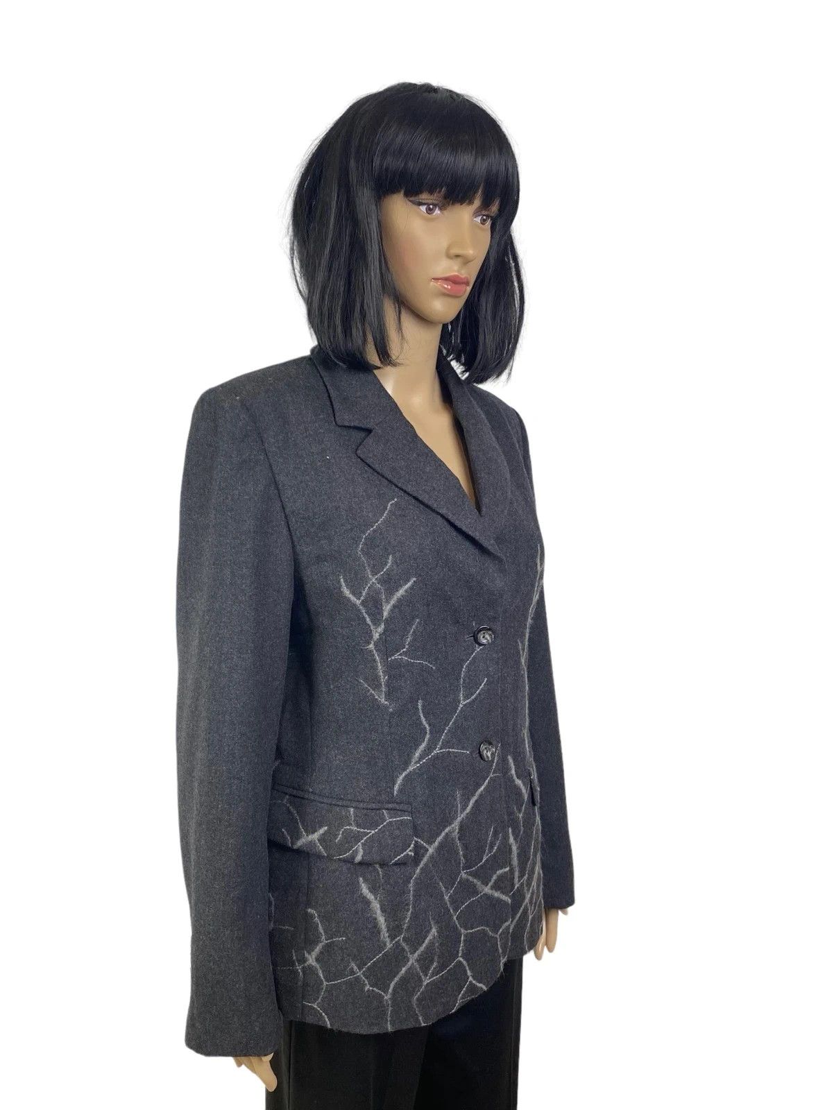 Laurel Laurel Vintage Printed Blazer Wool size DE38 Size S / US 4 / IT 40 - 2 Thumbnail