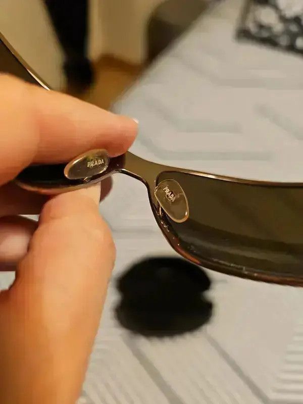 Prada × Vintage PRADA Sunglasses Rimless Sport Symbole Wrap Shield Mask Size ONE SIZE - 3 Thumbnail