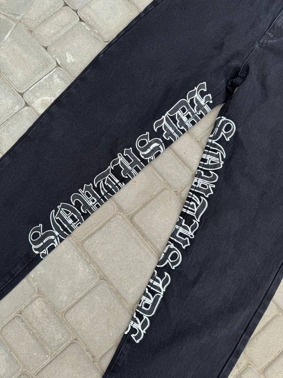 Japanese Brand Y2K Printed Jeans Sicko Style Size US 36 / EU 52 - 5 Thumbnail