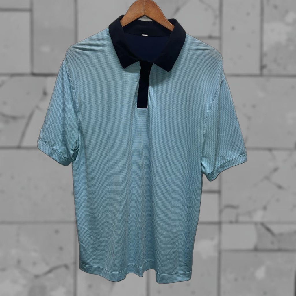 Lululemon Lululemon Athletica Polo Shirt Mens Size M Blue Shirt Mens M Blue Polo Shirt Size US M / EU 48-50 / 2 - 1 Thumbnail