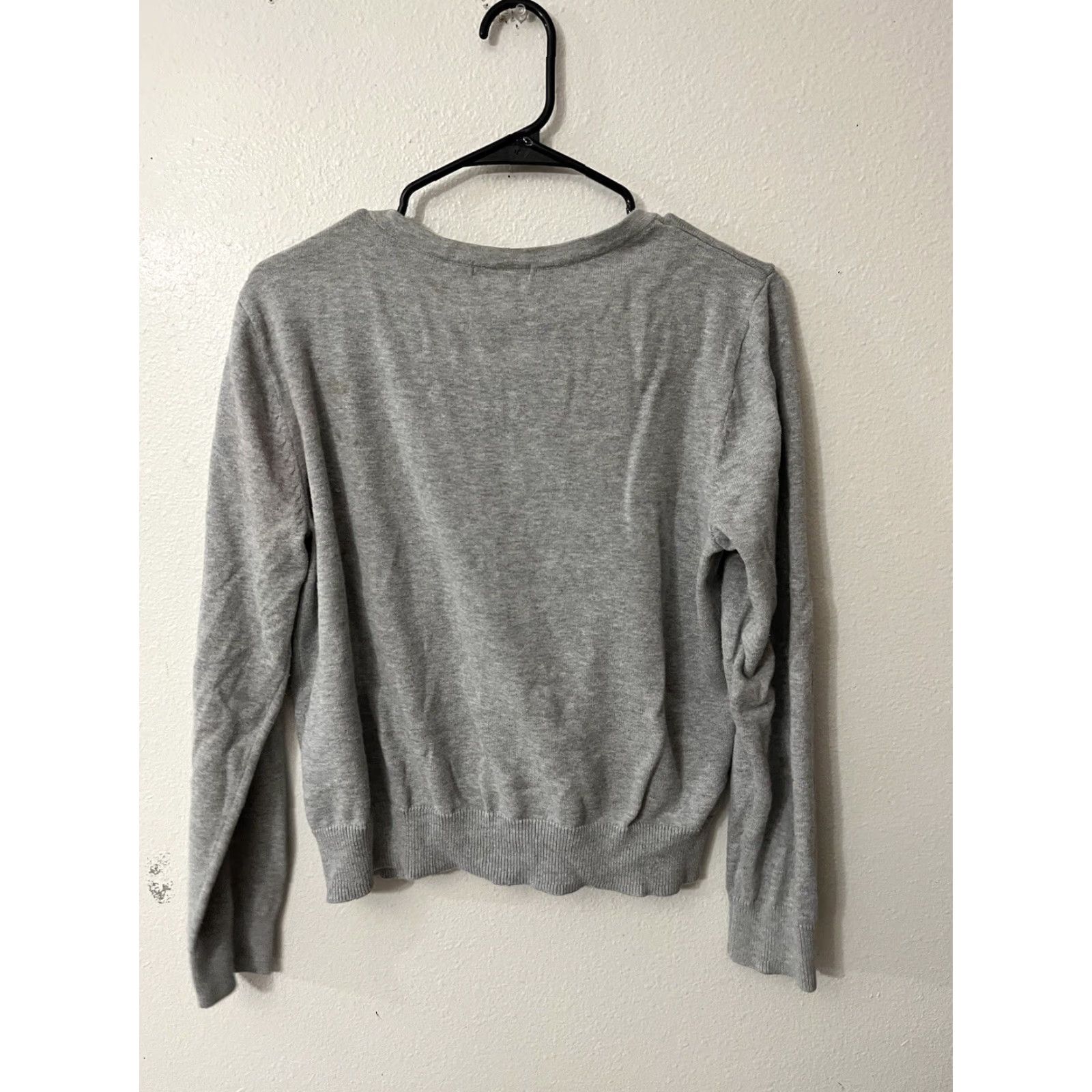 H&M VINTAGE H&M Cardigan Sweater Shirt Woman XS Gray Button Front Long Sleeve Size L Size L / US 10 / IT 46 - 2 Thumbnail