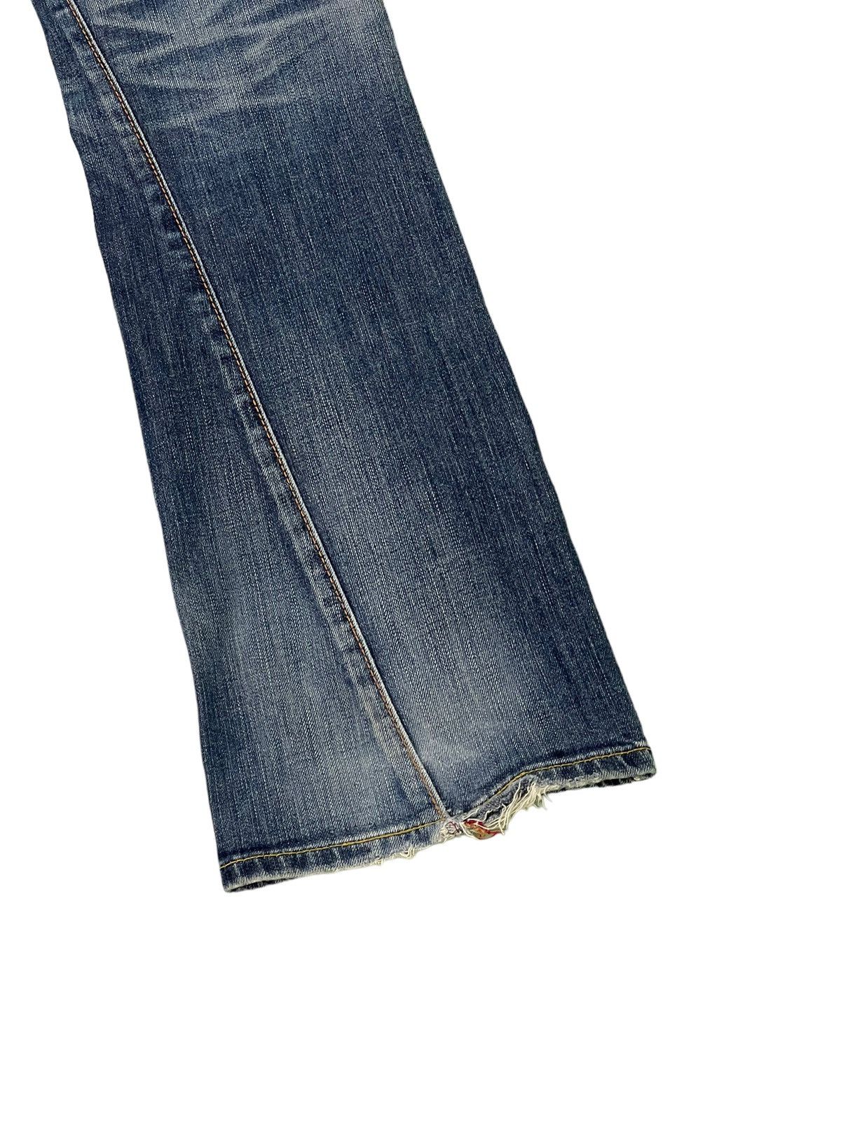 Edwin Flare Jeans Edwin Japan Faded Distress Boot Cut 6🟦7 Size US 30 / EU 46 - 14 Thumbnail
