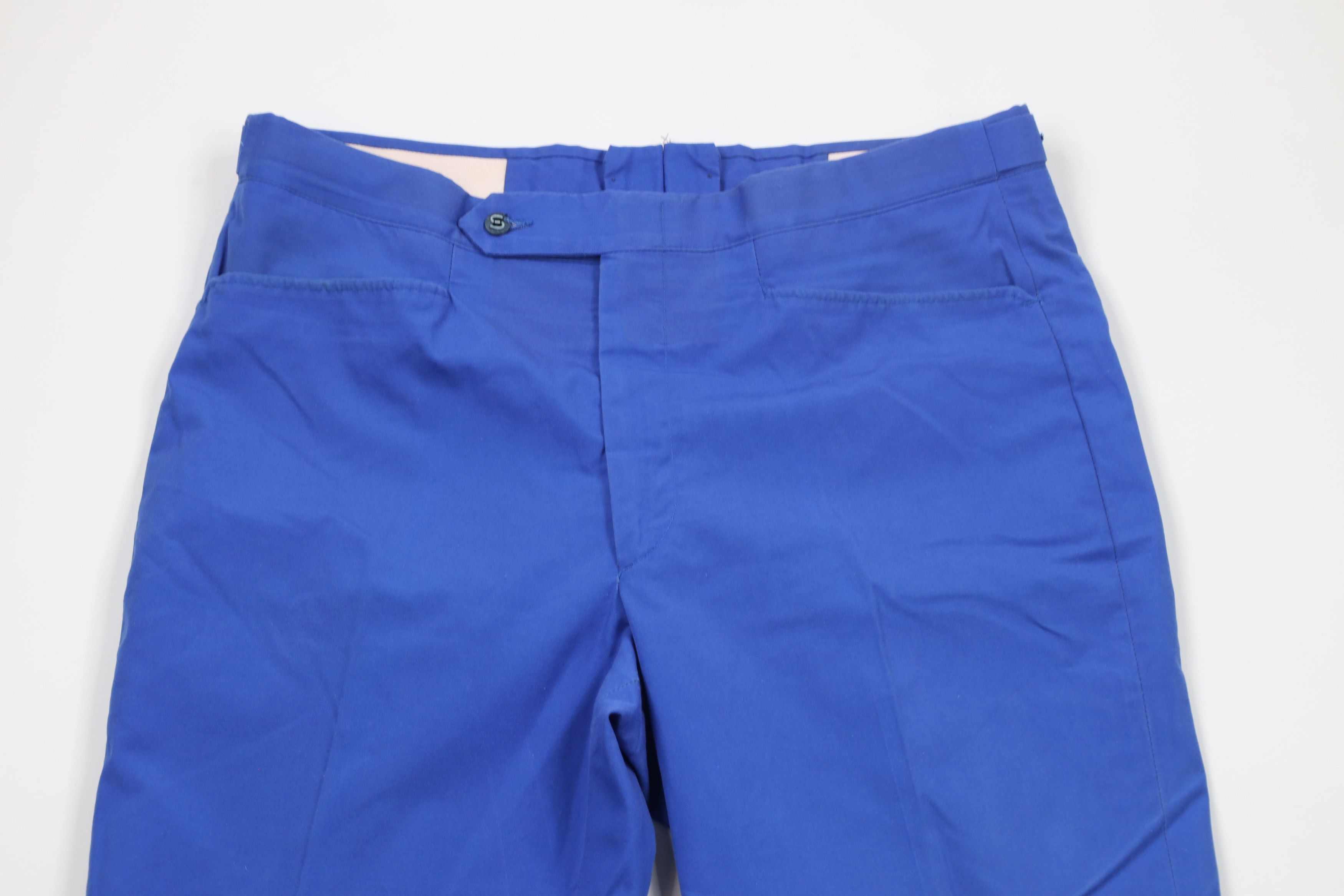Vintage Vintage 70s Streetwear Bell Bottoms Chino Pants Blue USA Size US 36 / EU 52 - 2 Thumbnail