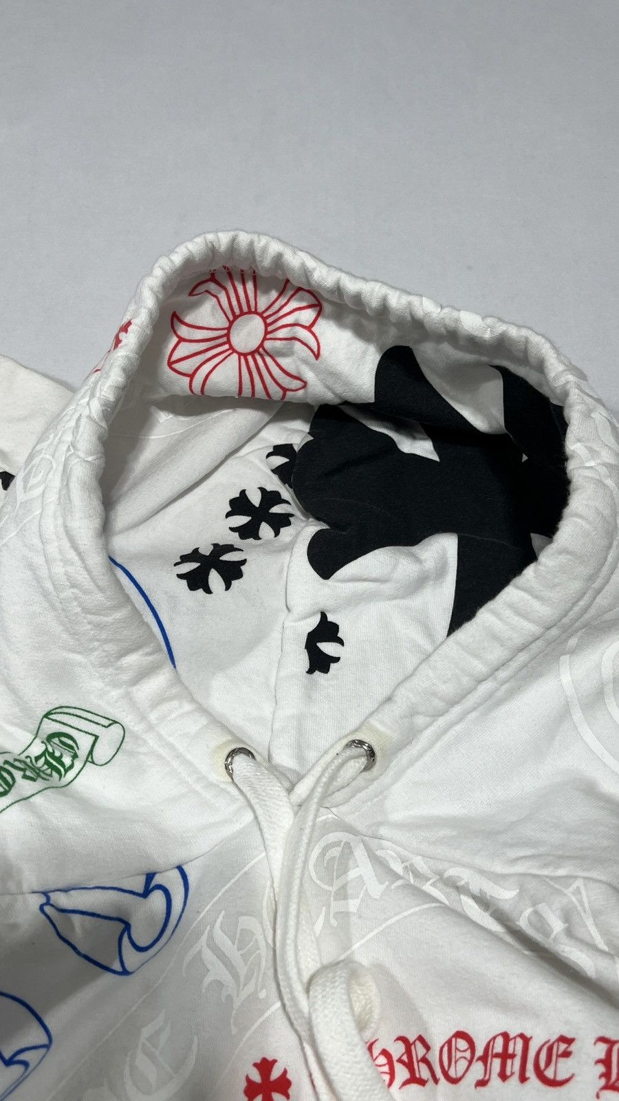 Chrome Hearts Chrome Hearts Stencil White Hoodie Size US XS / EU 42 / 0 - 19 Thumbnail