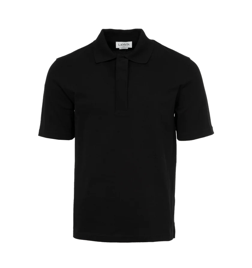 Lanvin o1h1sh11224 Classic Polo Shirt in Black Size US L / EU 52-54 / 3 - 1 Thumbnail