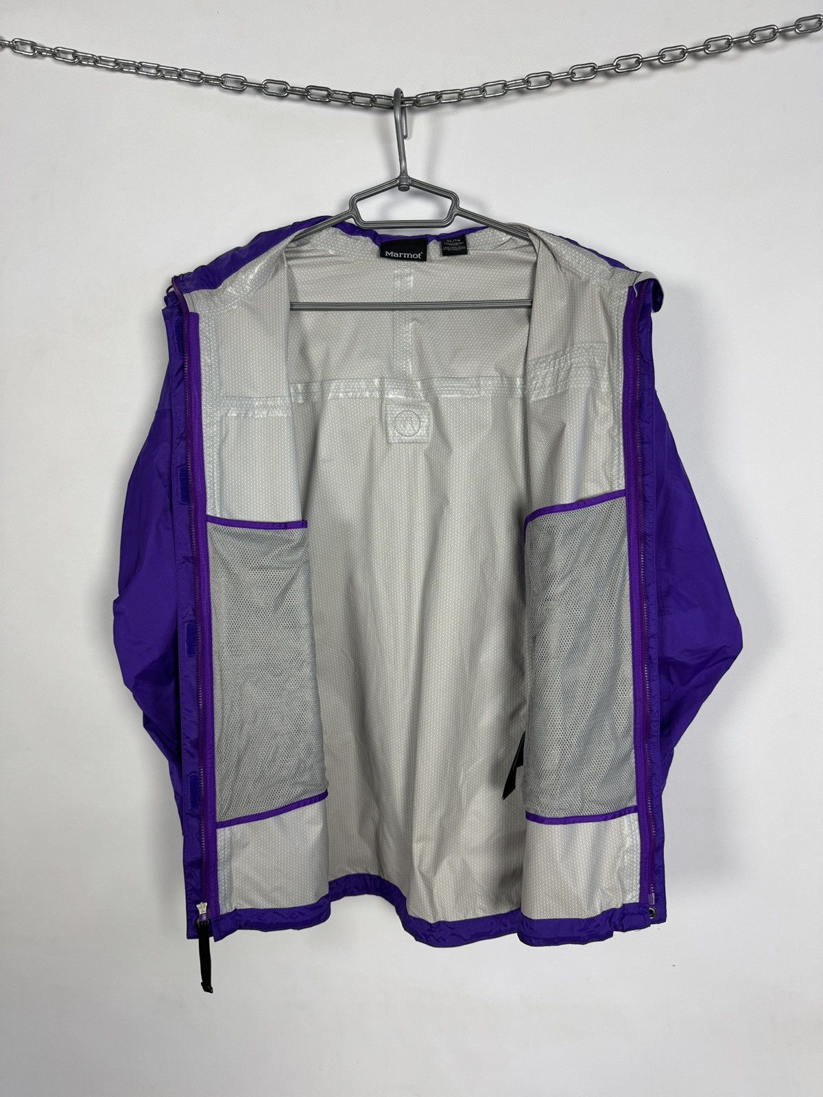 Marmot Marmot Nylon Jacket Windbreaker Waterproof Rain Purple XL Size XL / US 12-14 / IT 48-50 - 9 Thumbnail