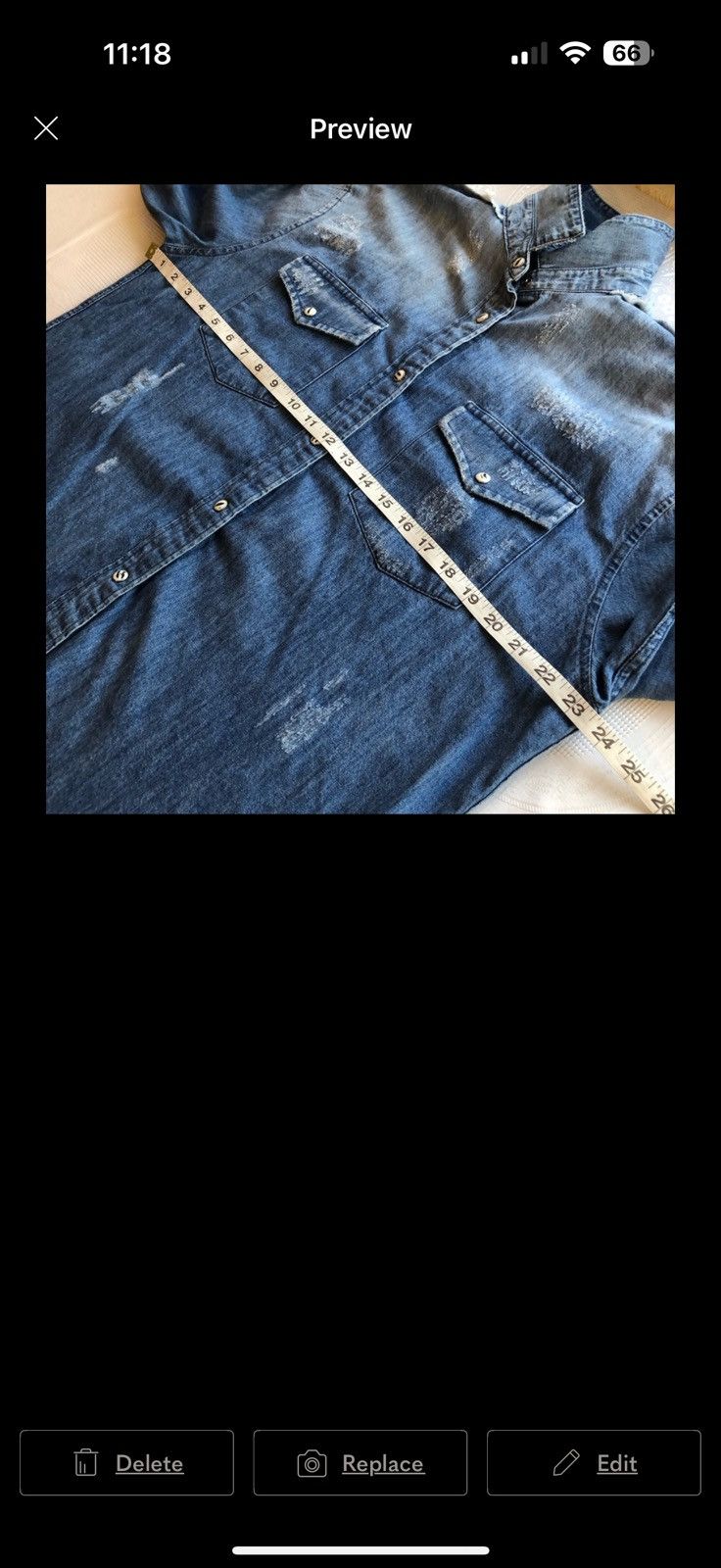 Iro IRO Experience Denim Button-Down Shirt Men’s Size 34 (US- S) Size US S / EU 44-46 / 1 - 7 Thumbnail