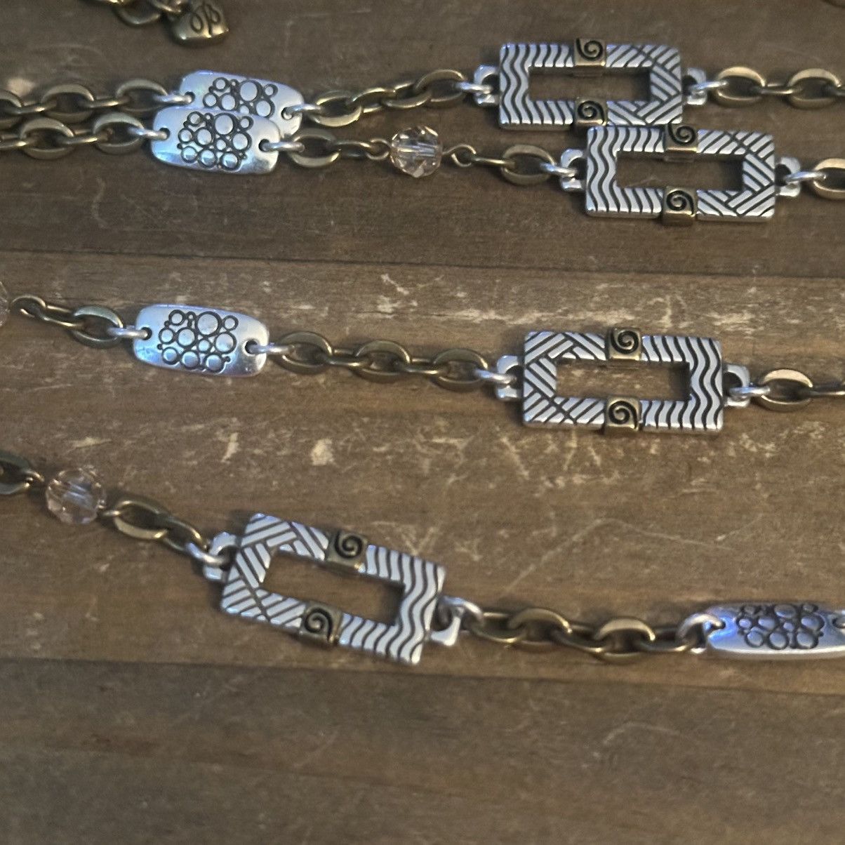 Brighton Brighton Acoma long brass two tone station links necklace Size ONE SIZE - 3 Thumbnail