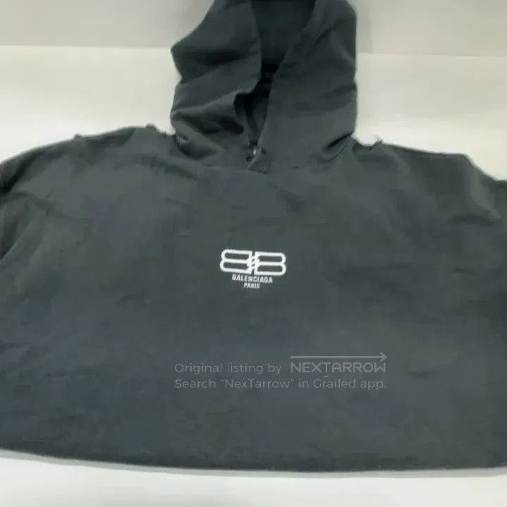 Balenciaga Balenciaga Logo Print Hooded Sweatshirt for Men. Size US L / EU 52-54 / 3 - 4 Thumbnail