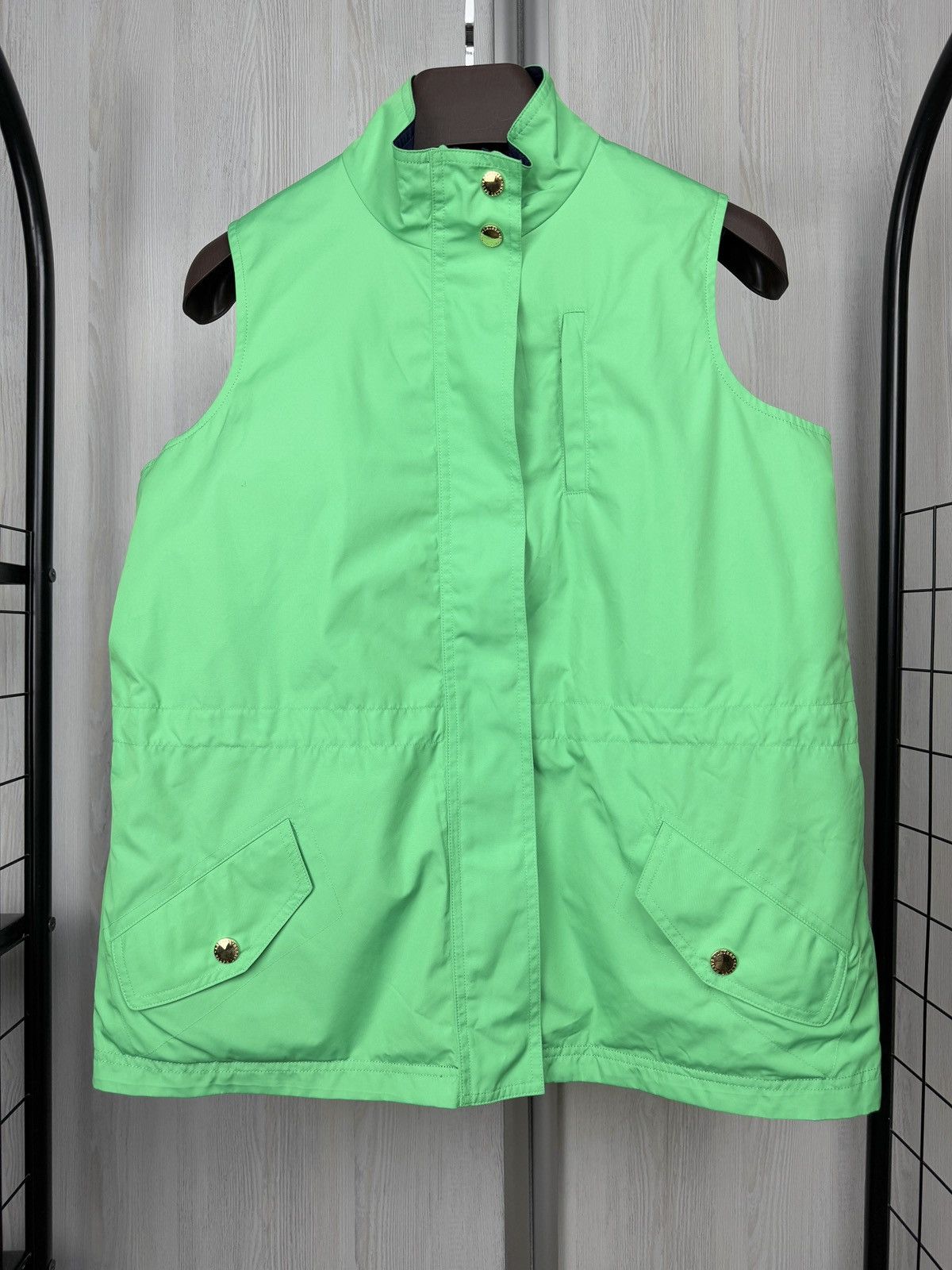 Lauren Ralph Lauren Lauren Ralph Lauren Blue & Green Reversible Zip Front Vest Size L / US 10 / IT 46 - 2 Thumbnail