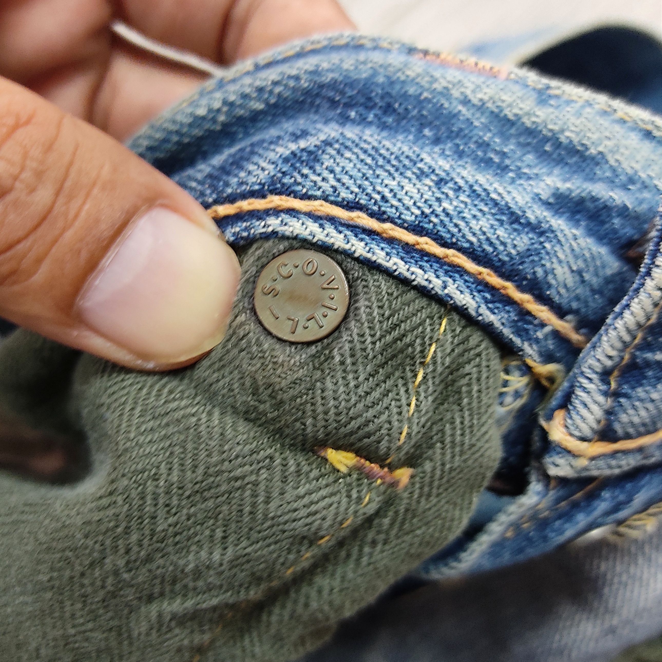 Japanese Brand Vintage Cloze Jeans Distressed Selvedge Denim Pants Size US 32 / EU 48 - 15 Thumbnail
