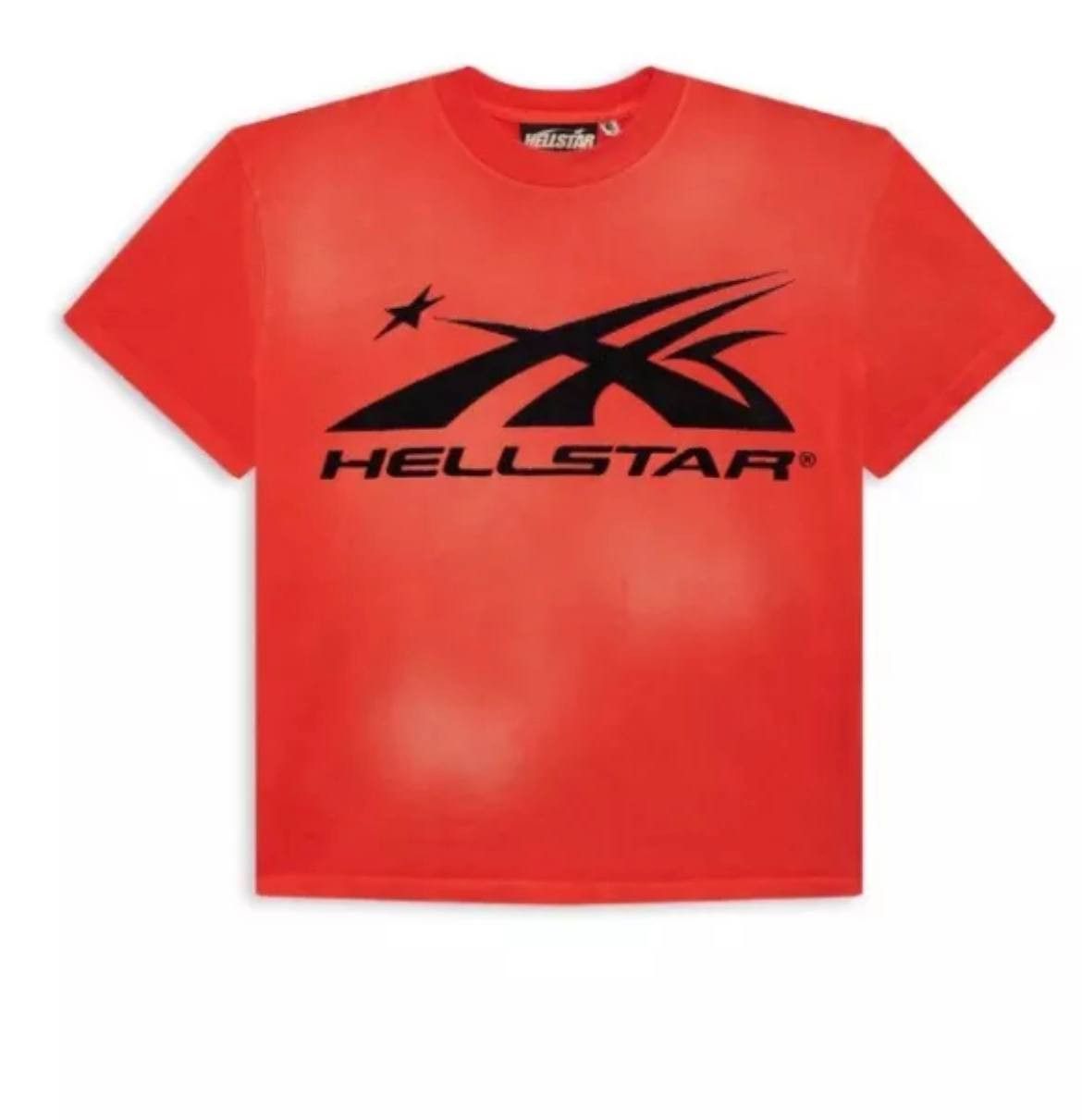 image of Hellstar Sports Logo T-Shirt In Hand in Red, Men's (Size 2XL)