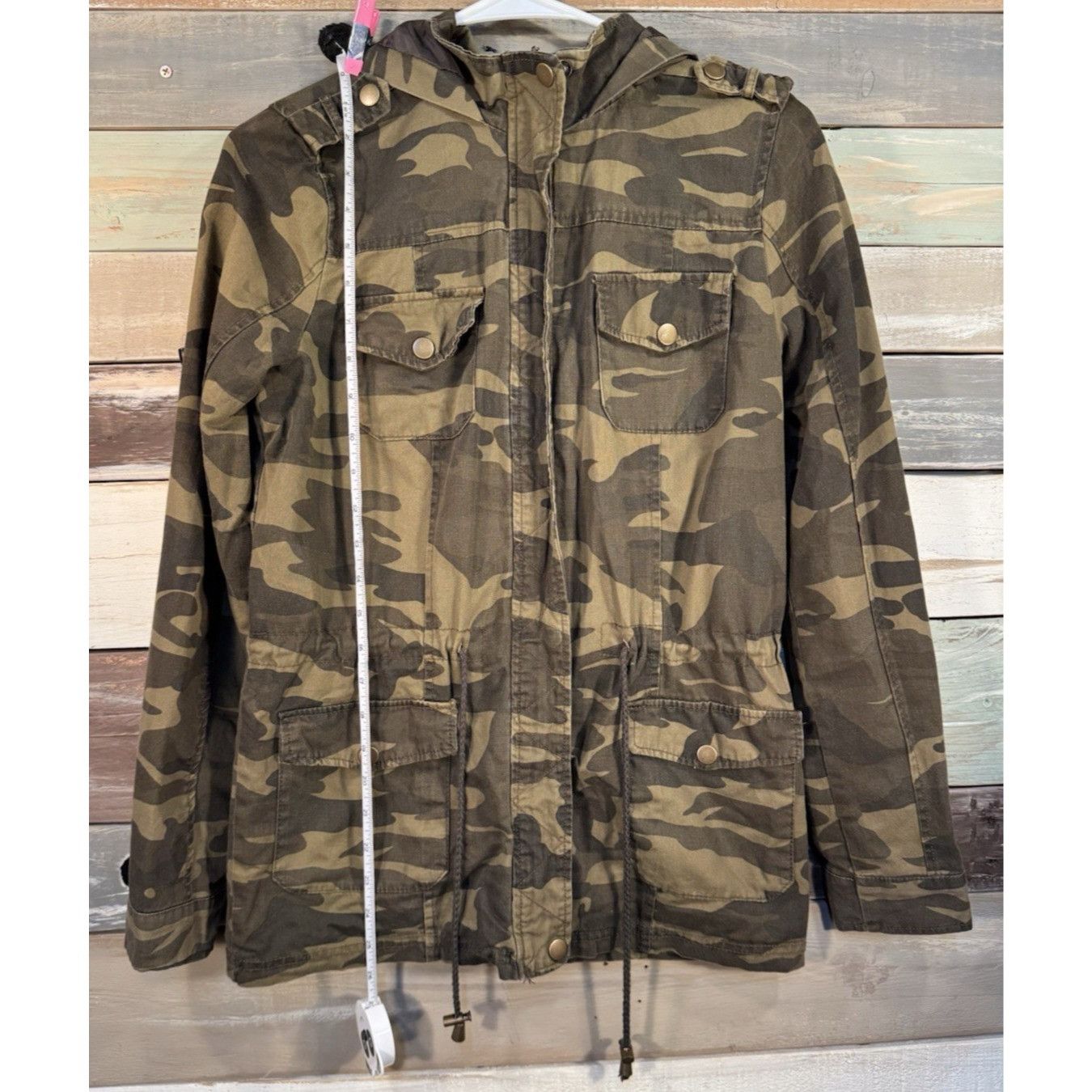 New Look NEW LOOK Women's Utility Military Camouflage Hooded Fitted Z Size S / US 4 / IT 40 - 8 Thumbnail