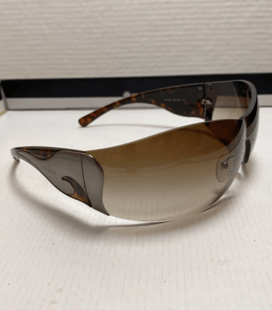 Prada PRADA Sunglasses Flame Star Sport Symbol Wrap Shield Mask Size ONE SIZE - 2 Thumbnail