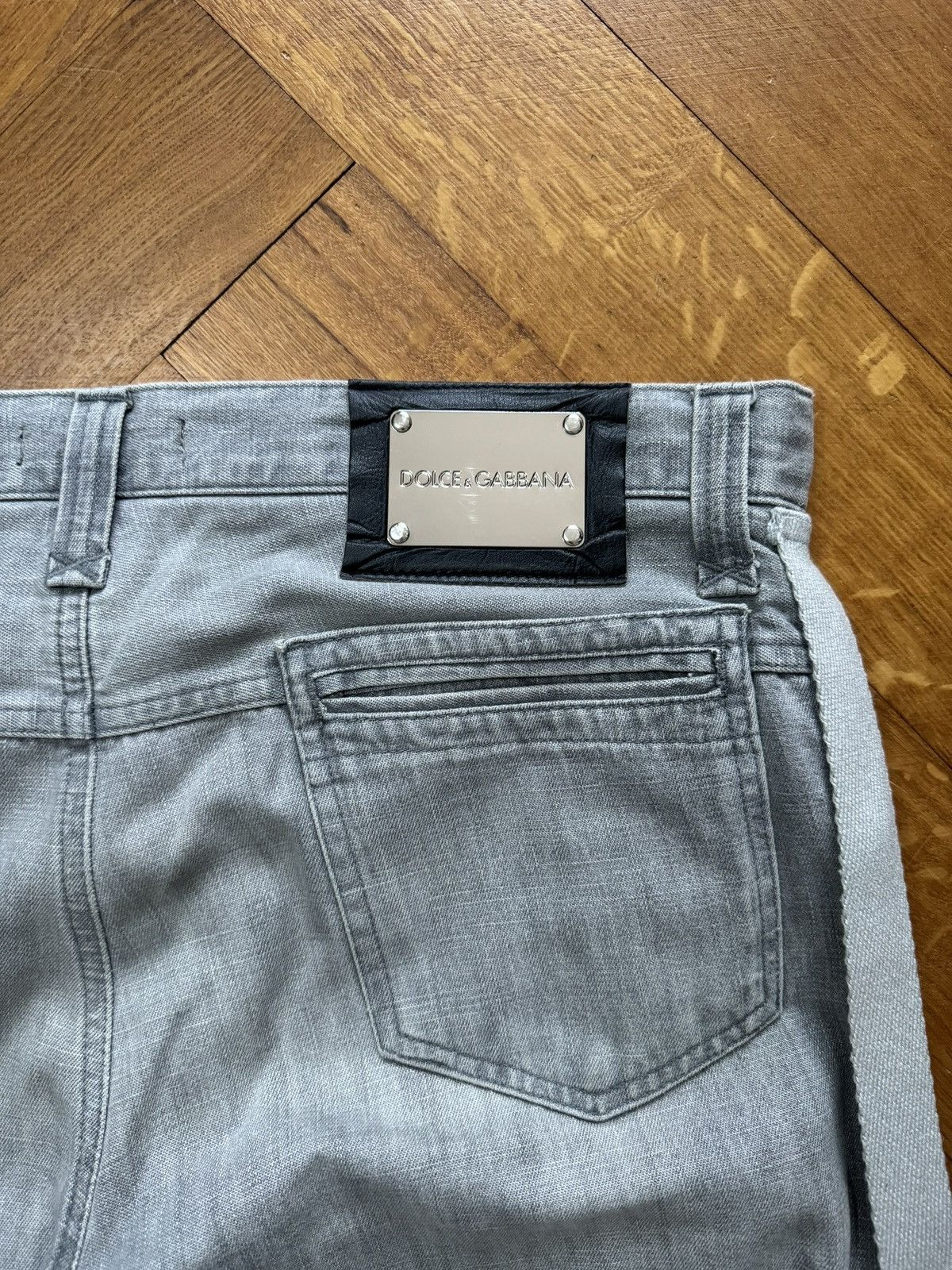 Dolce & Gabbana Dolce & Gabbana A/W2003 Runway Bondage Denim Size US 33 - 3 Thumbnail