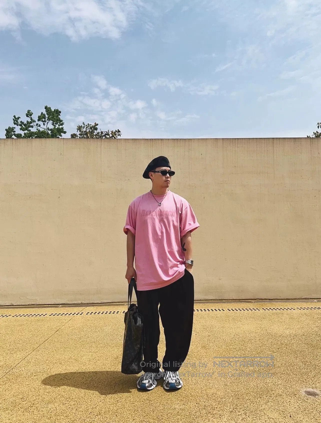 Balenciaga balenciaga pink logo short sleeve t. Size US S / EU 44-46 / 1 - 9 Thumbnail