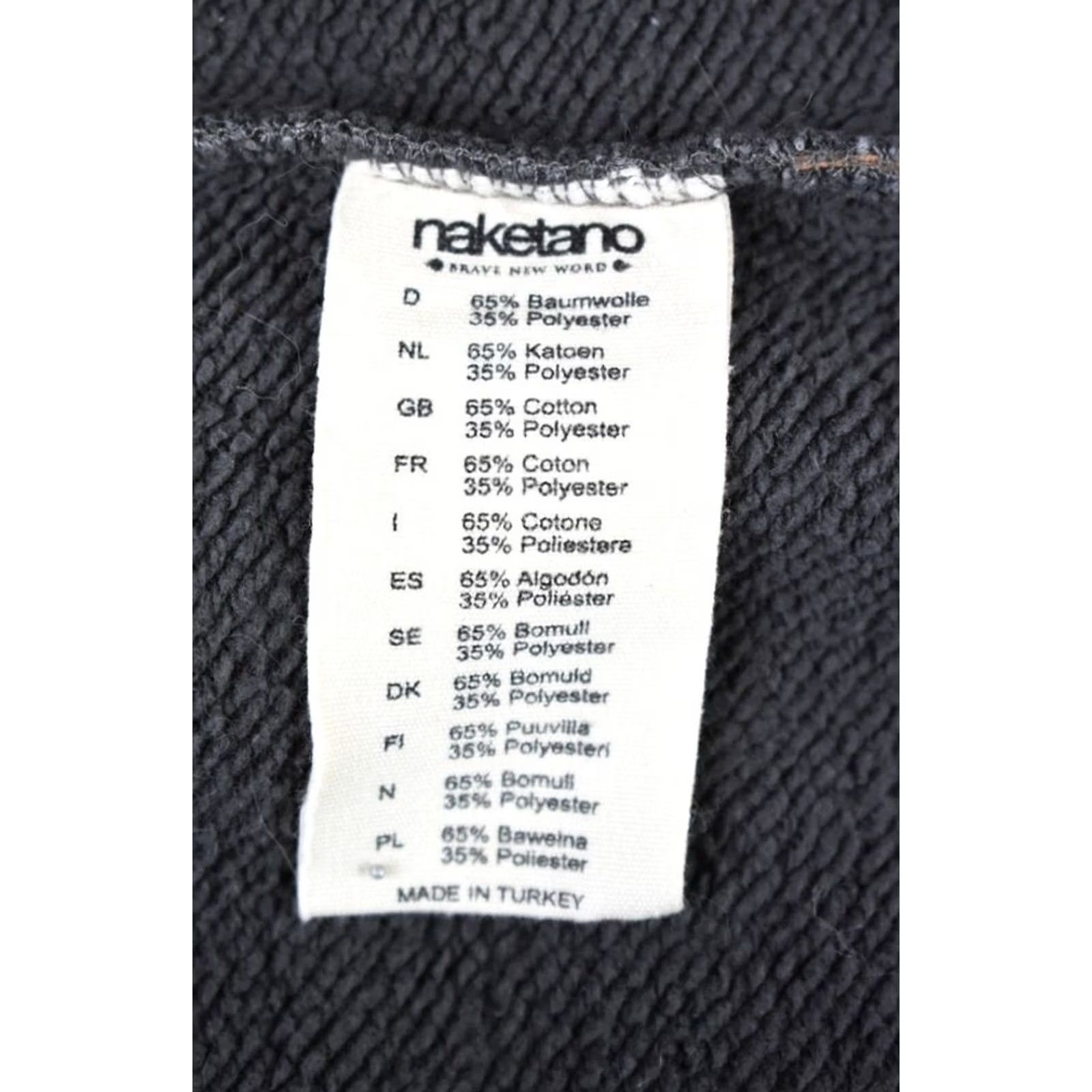 Logo 7 NAKETANO Hoodie XS Grey Melange Full Zip Pockets Logo Women's Size XS / US 0-2 / IT 36-38 - 6 Thumbnail