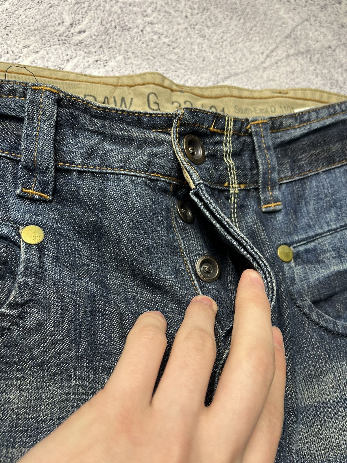 G-Star Vintage G Star Raw Denim Knee Avant Garde Pants / Jeans Rare Size US 34 / EU 50 - 12 Thumbnail