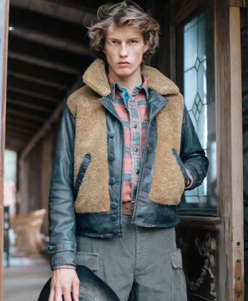 RRL Ralph Lauren RRL Ralph Lauren Wool+cowhide with cotton lining Size US XS / EU 42 / 0 - 7 Thumbnail