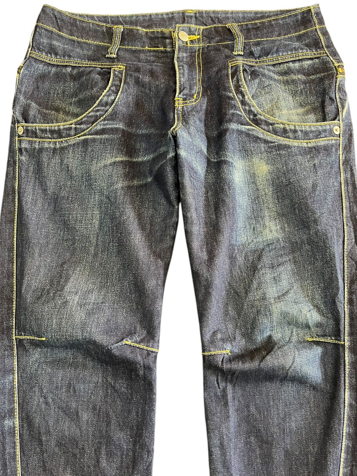 POST ARCHIVE FACTION (PAF) Vintage Japanese Brand AvantGarde Back Zipper Denim Size US 33 - 2 Thumbnail
