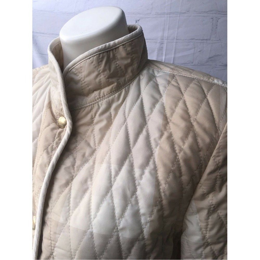 Other Goldix Beige Lightweight Lined Quilted Jacket Size UK 10 US Size S / US 4 / IT 40 - 7 Thumbnail