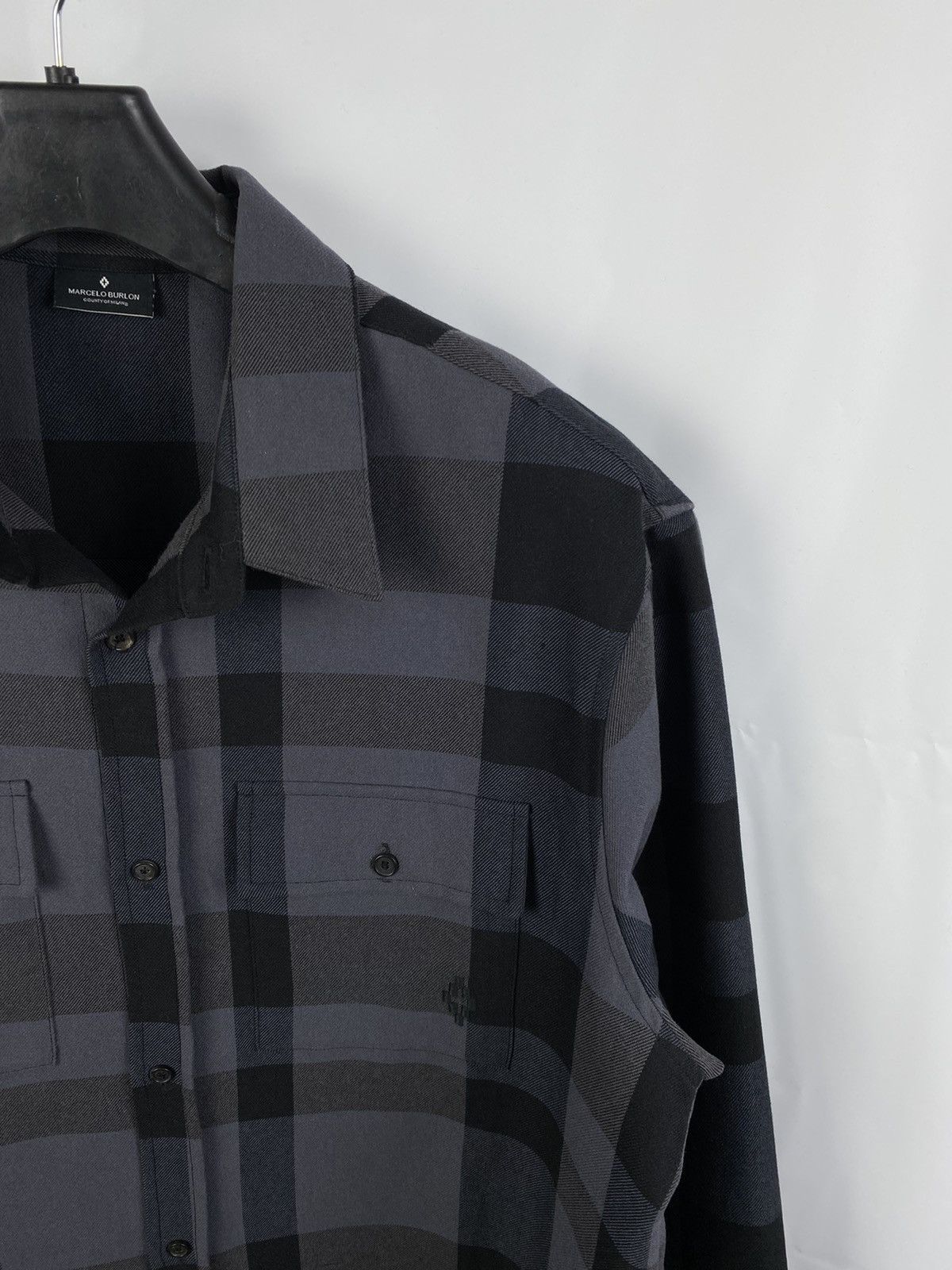 Marcelo Burlon Marcelo Burlon Otromundo Check Plaid Shirt Button Up size L Size US L / EU 52-54 / 3 - 2 Thumbnail