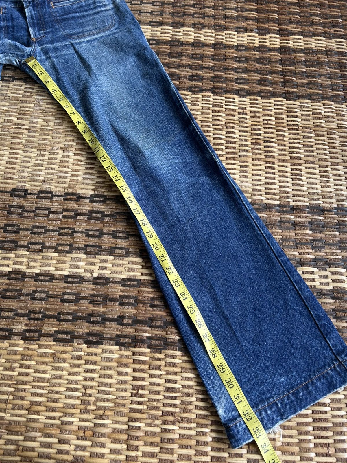 Japanese Brand × Kapital × Vintage Flare A.P.C Mudwash Denim Jeans Size US 32 / EU 48 - 18 Thumbnail