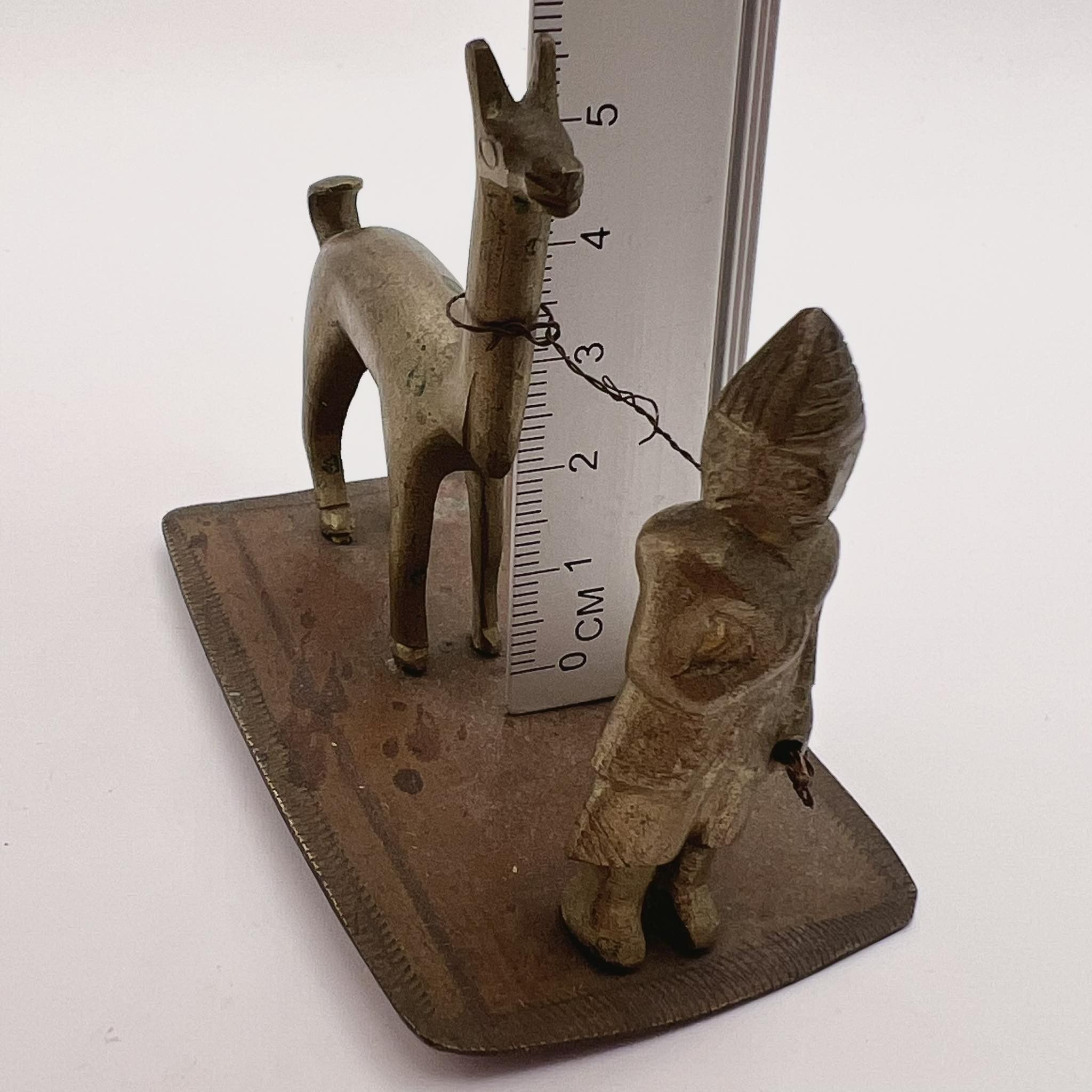 Vintage Vintage Cast Bronze Brass Mongol Lama Figure Handmade Size ONE SIZE - 2 Thumbnail