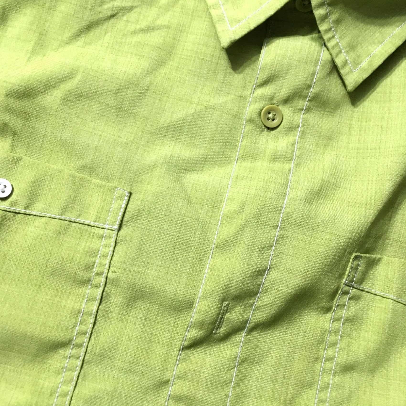 X-LARGE SAVE MART Shirt XL Green with Pockets Men’s Short Sleeve Uniform Shirt Size US XL / EU 56 / 4 - 6 Thumbnail