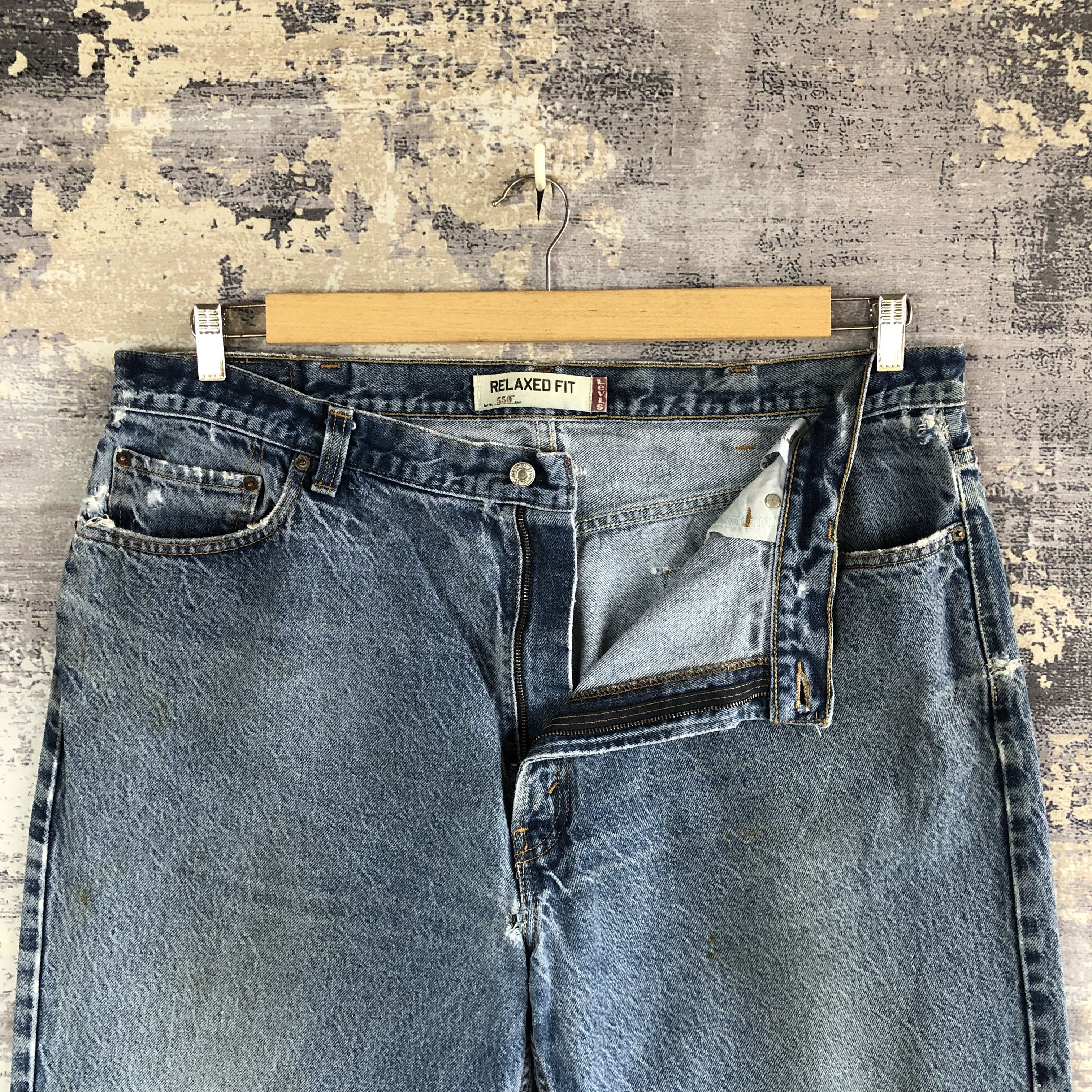 Levi's Vintage Levis Stone Wash Jeans Levi's Baggy Faded Denim Size US 42 / EU 58 - 7 Thumbnail