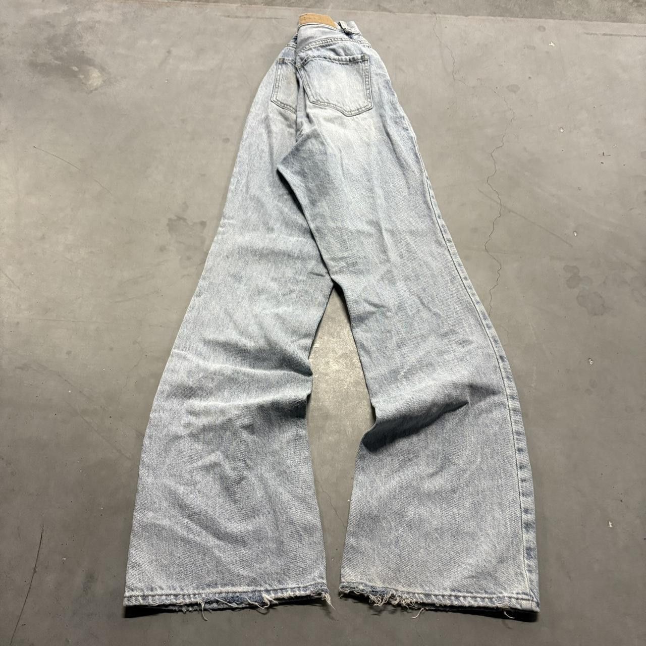 Vintage Crazy Vintage Y2K/2000s Baggy Flared Wideleg Light wash Denim Jeans! Size 25" / US 0 / IT 36 - 4 Thumbnail
