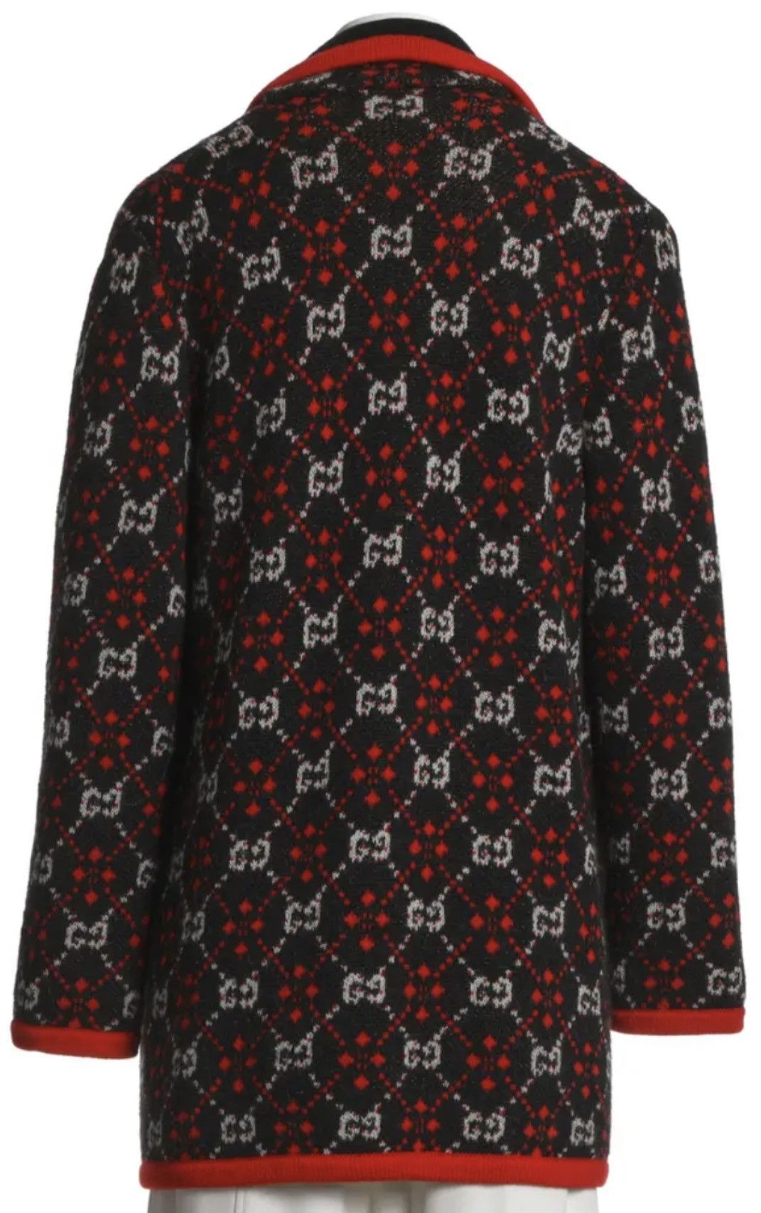 Gucci Gucci Multi Colored Diamond GG Logo Pattern Cardigan Sweater Size M / US 6-8 / IT 42-44 - 3 Thumbnail