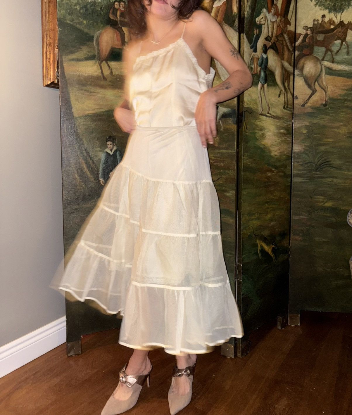 Vintage Vintage petticoat Size 27" / US 4 / IT 40 - 12 Thumbnail
