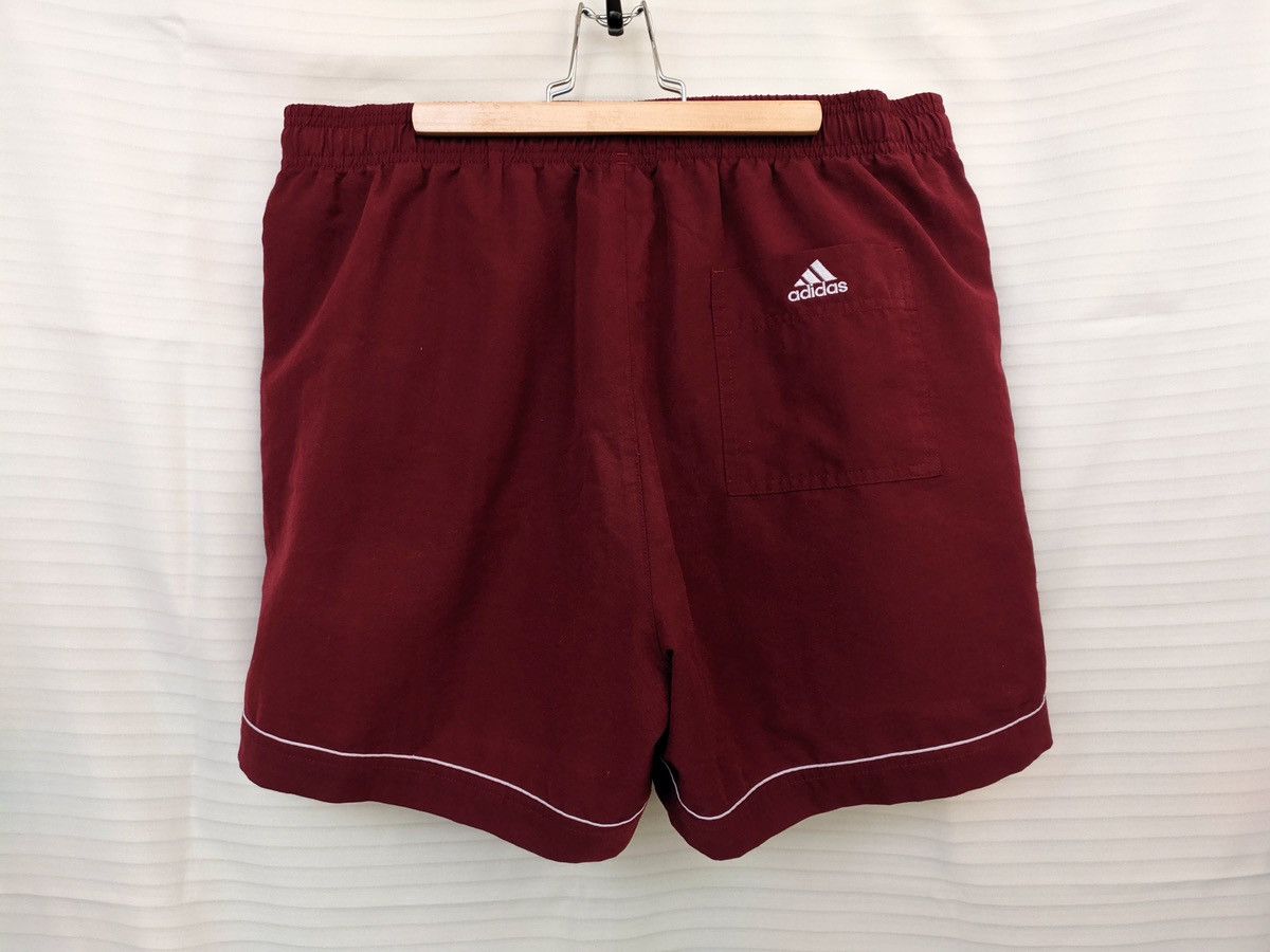 Vintage Adidas Shorts Burgundy Retro 2000s nylon men’s y2k Size US 34 / EU 50 - 2 Thumbnail