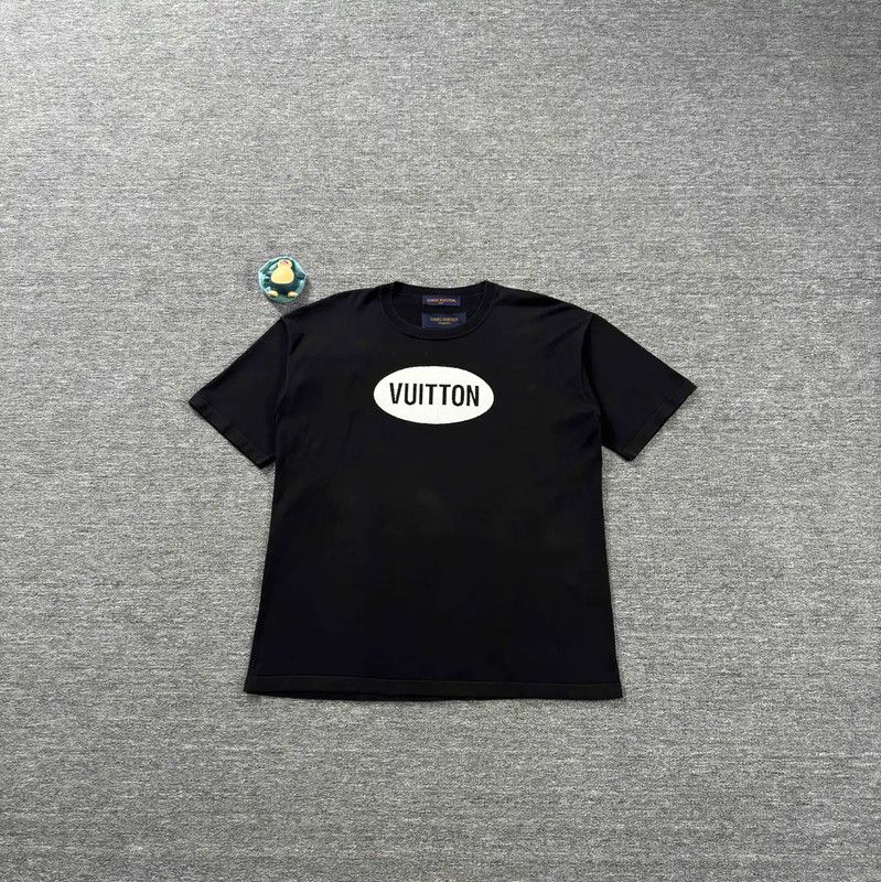 Louis Vuitton Louis Vuitton Men's Black Cotton T-Shirt 0089 Size US XL / EU 56 / 4 - 1 Thumbnail