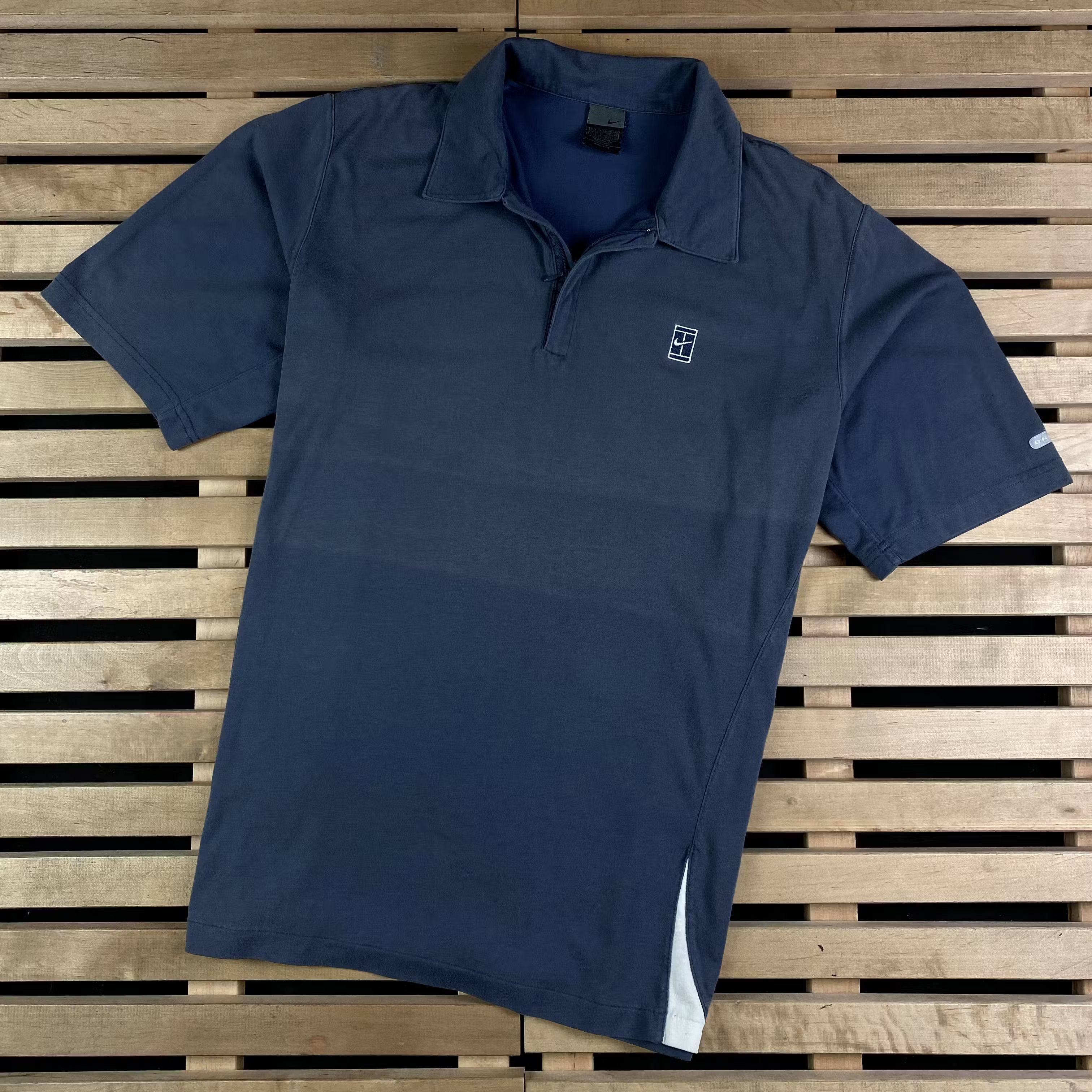 Nike × Vintage Mens Vintage Polo T Shirt Nike Court Size XL Size US XL / EU 56 / 4 - 1 Thumbnail