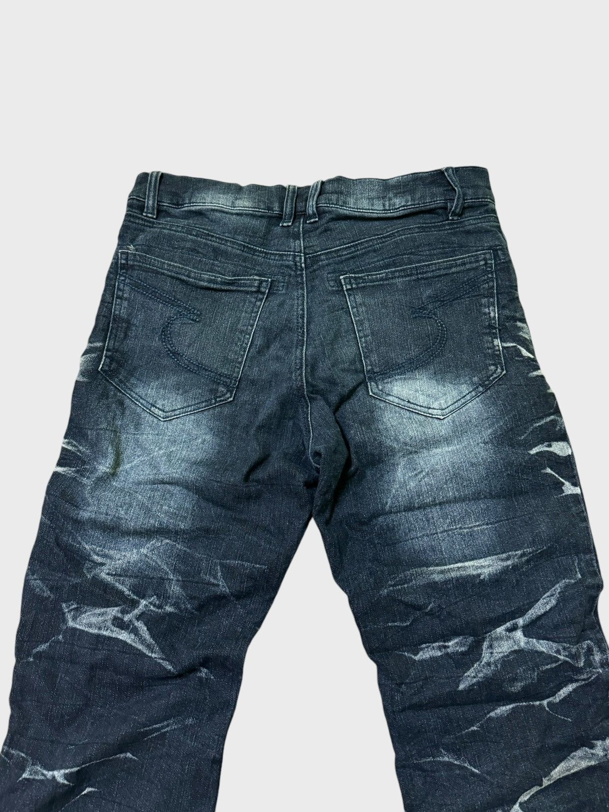 Designer × Japanese Brand × Vintage Vtg Semantic Design J Curve Legs Claw Mark Acid Wash Denim Size US 28 / EU 44 - 8 Thumbnail