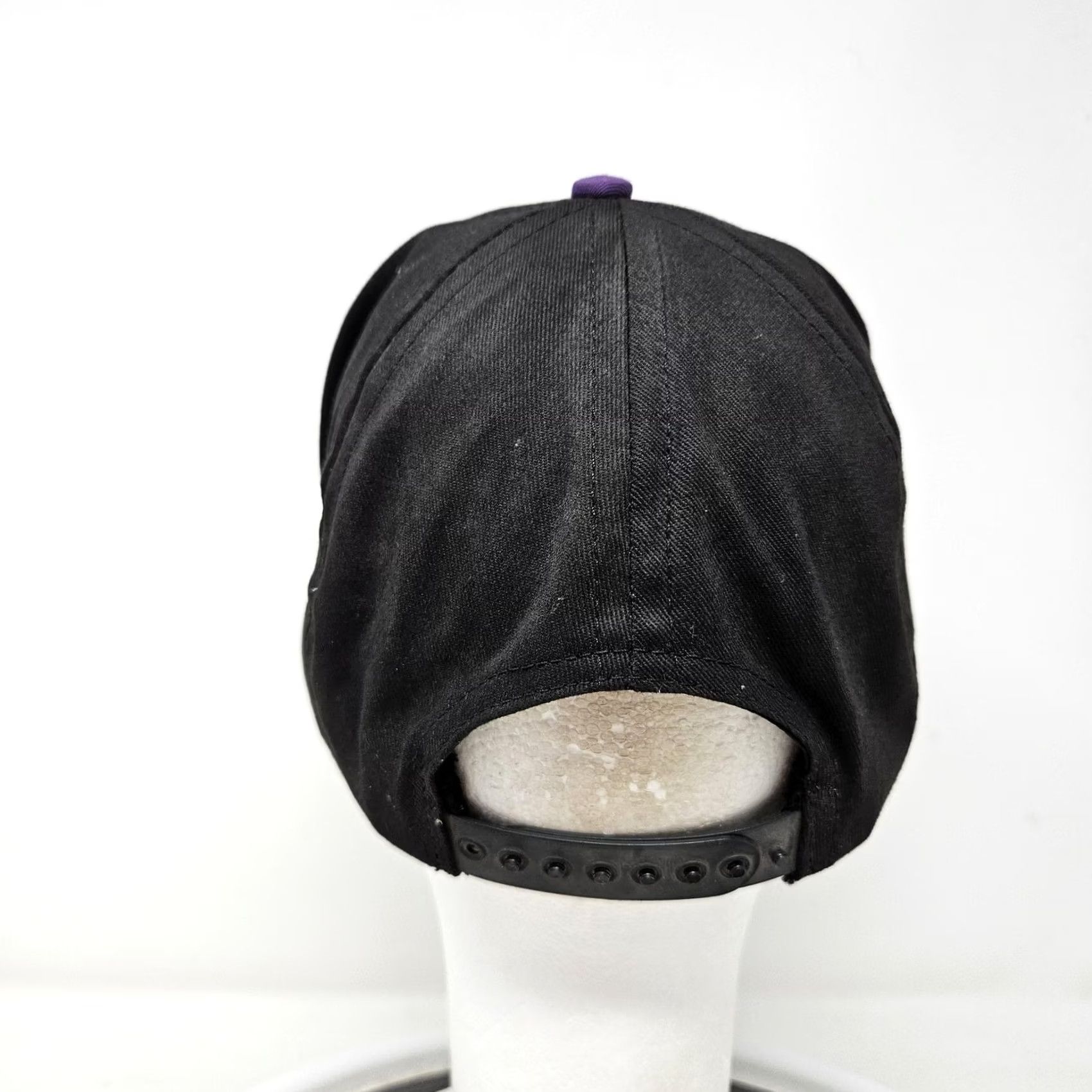 Vintage GM UAW Flint Assembly Local 598 Hat Cap Snap Back One Size Black Purple 90s Men Adjustable Cars Solid Snapback Hat Size ONE SIZE - 4 Thumbnail