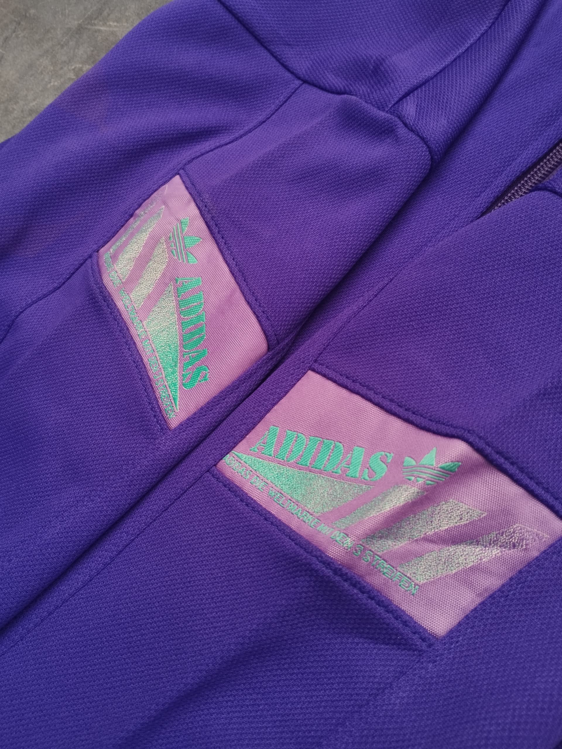 Adidas × Descente × Vintage Adidas Descente Tracktop Purple Size L Size US L / EU 52-54 / 3 - 5 Thumbnail