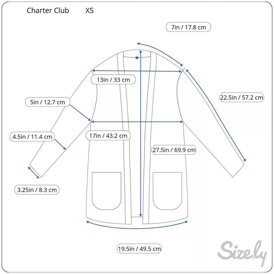 Charter Club Charter Club XS Beige Open Front Cardigan Sweater Pockets NW Size XS / US 0-2 / IT 36-38 - 2 Thumbnail