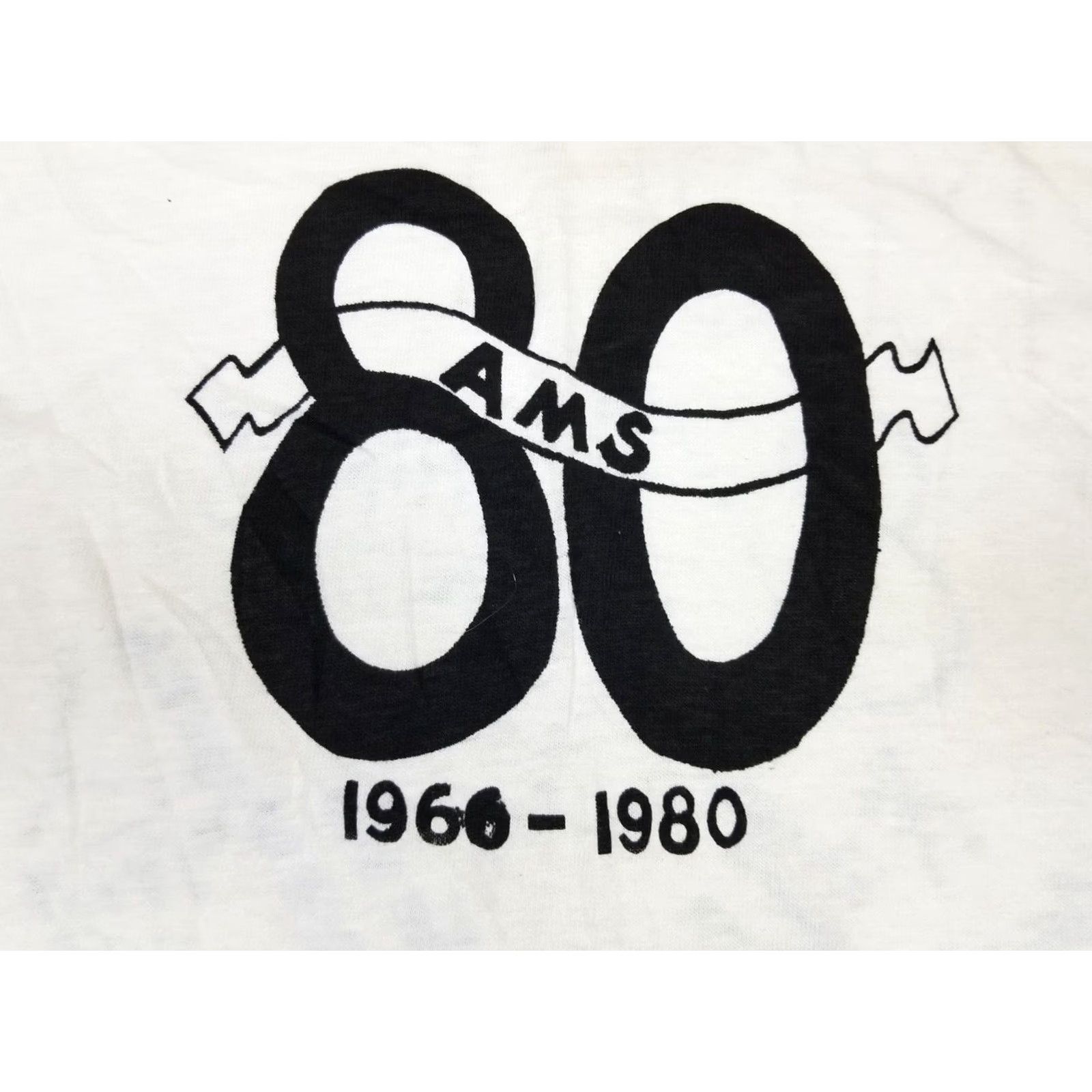 Champion VINTAGE CHAMPION T-SHIRT BLUE BAR WHITE COTTON 70's SZ L Men's Short Sleeve Round Neck Band Rock USA University 18 INCH 32 INCH Size US L / EU 52-54 / 3 - 3 Thumbnail