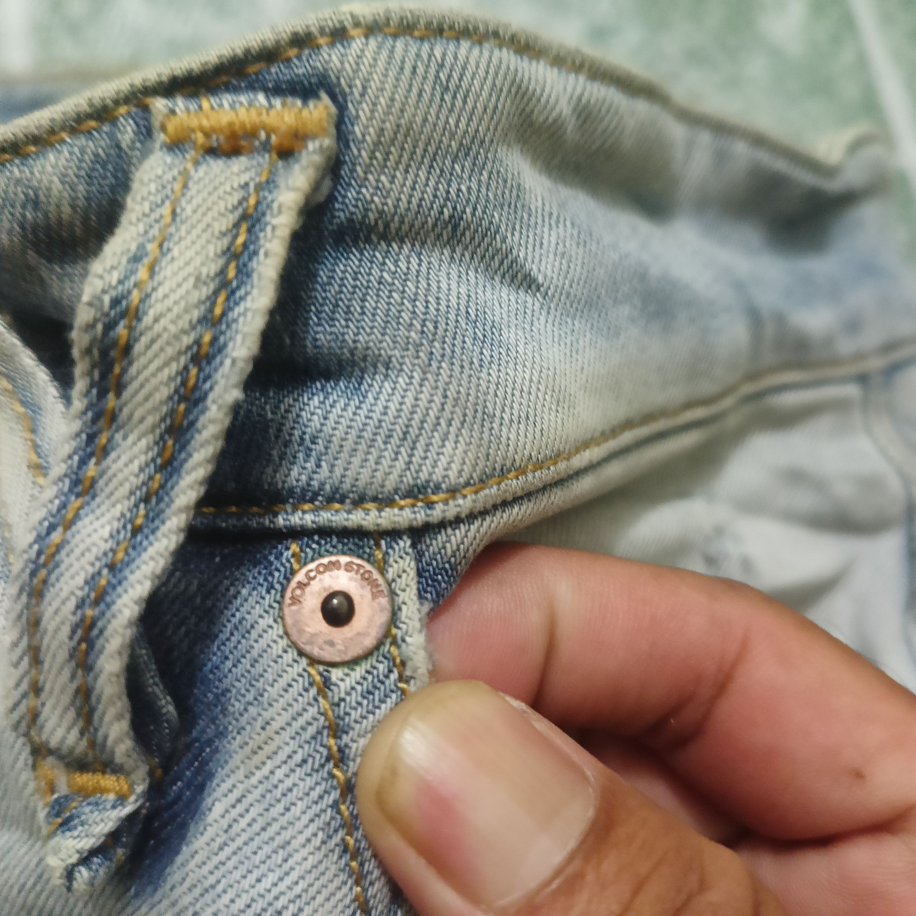 Volcom Volcom Stone Distressed denim Solver Modern Straight Size US 35 - 10 Thumbnail