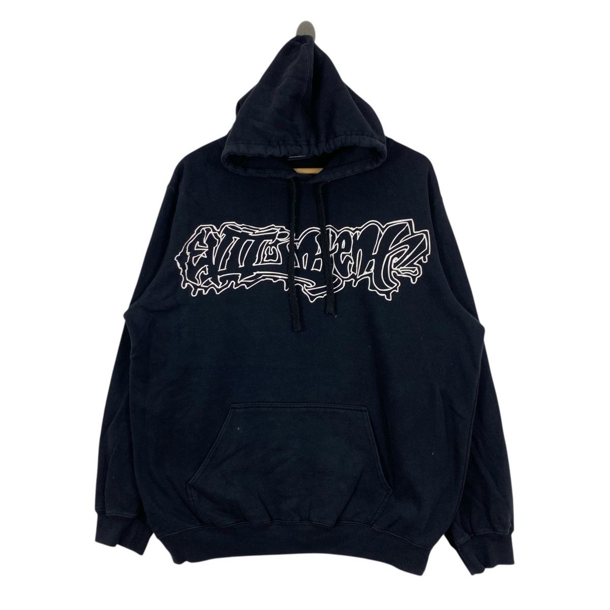 Vintage JB’s Wear Graffiti Logo Hoodie Black XL Streetwear Y2K Gorp Size US XL / EU 56 / 4 - 1 Thumbnail