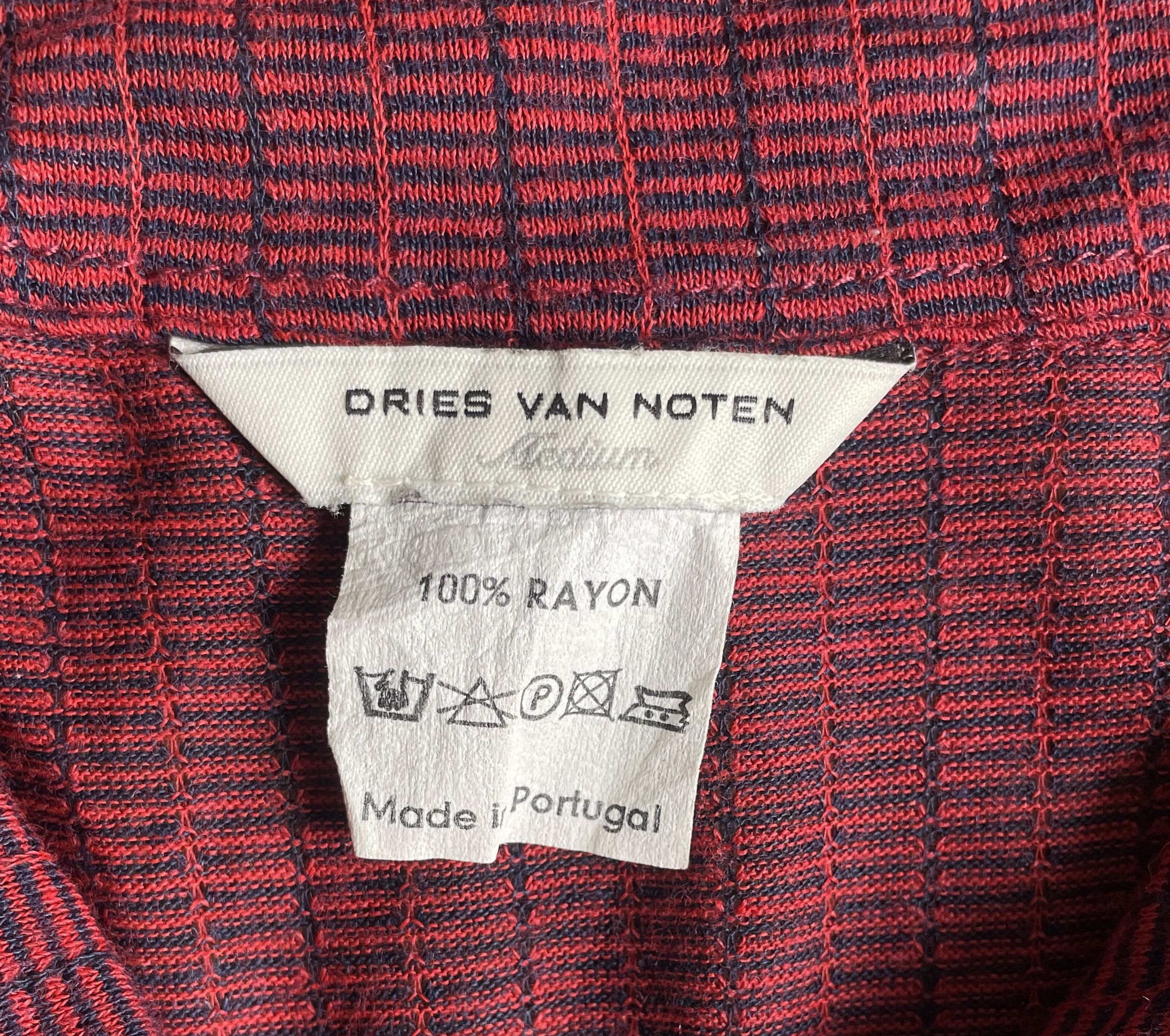 Dries Van Noten DVN Rayon Half Zip Shirt Size US S / EU 44-46 / 1 - 3 Thumbnail