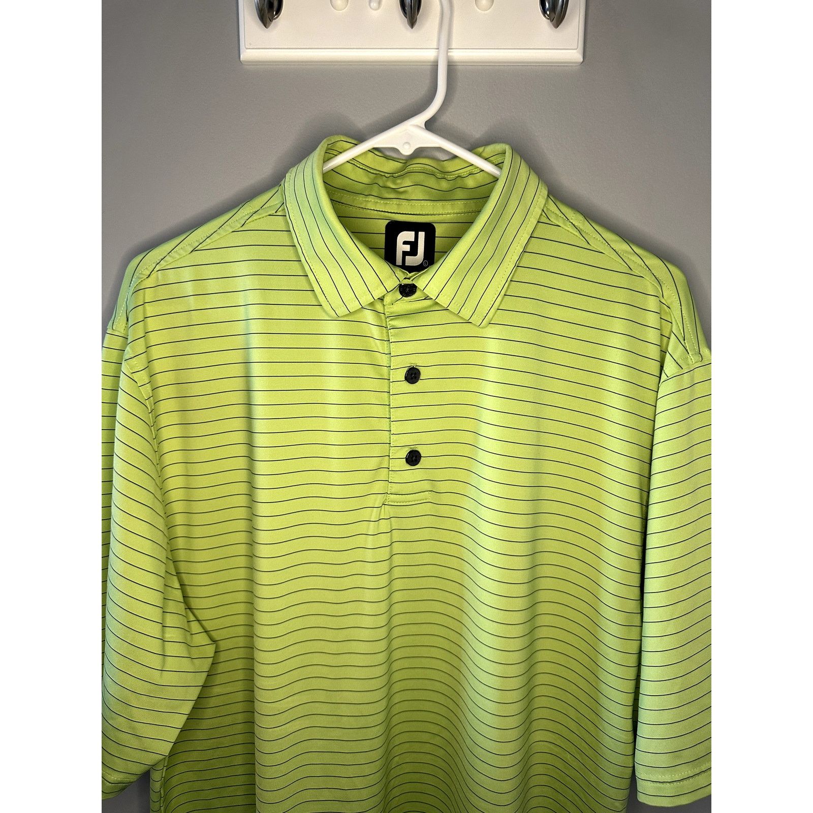 Footjoy FootJoy NBC Sports Stripe Performance Golf Polo Green Large Size US L / EU 52-54 / 3 - 2 Thumbnail