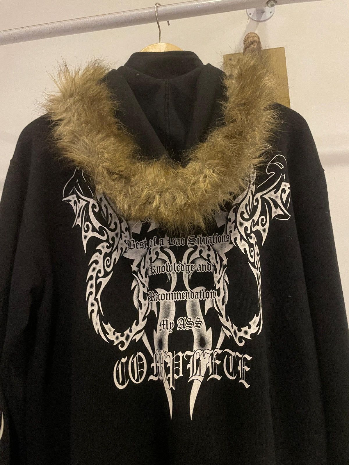 Japanese Brand Fur hoodie karma hoodie Size US L / EU 52-54 / 3 - 3 Thumbnail