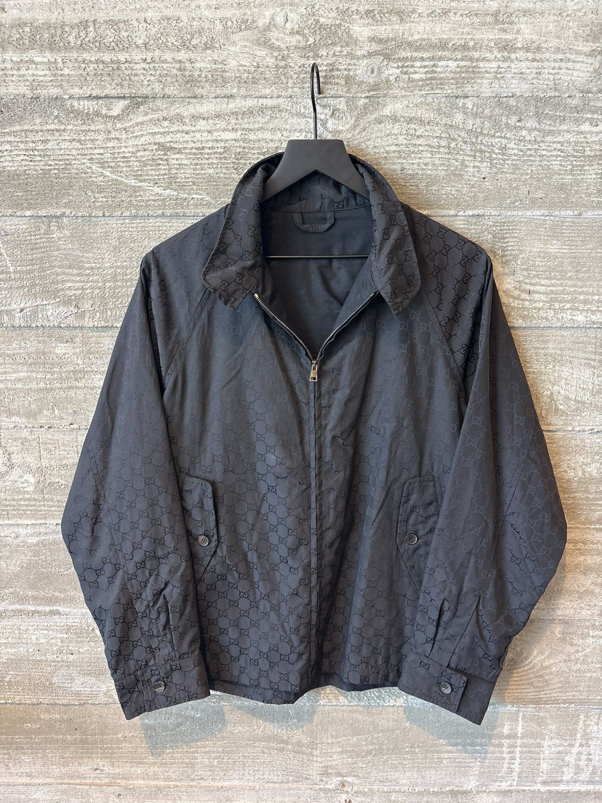 Gucci × Tom Ford Tom Ford Gucci SS02 Black Cotton Asymmetric Zip