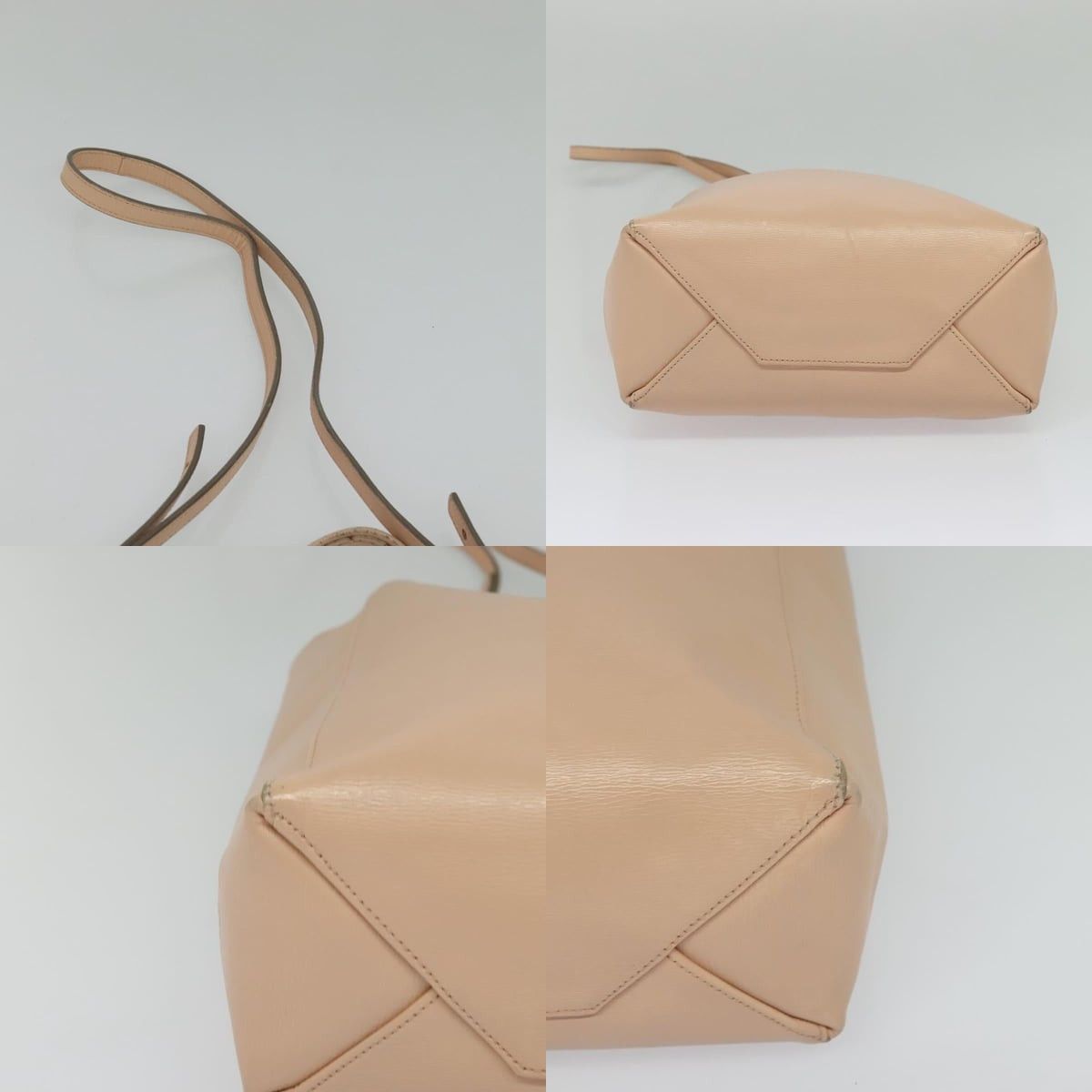 Celine CELINE Vertical Cavas Hand Bag Leather Pink Gold Size ONE SIZE - 10 Thumbnail